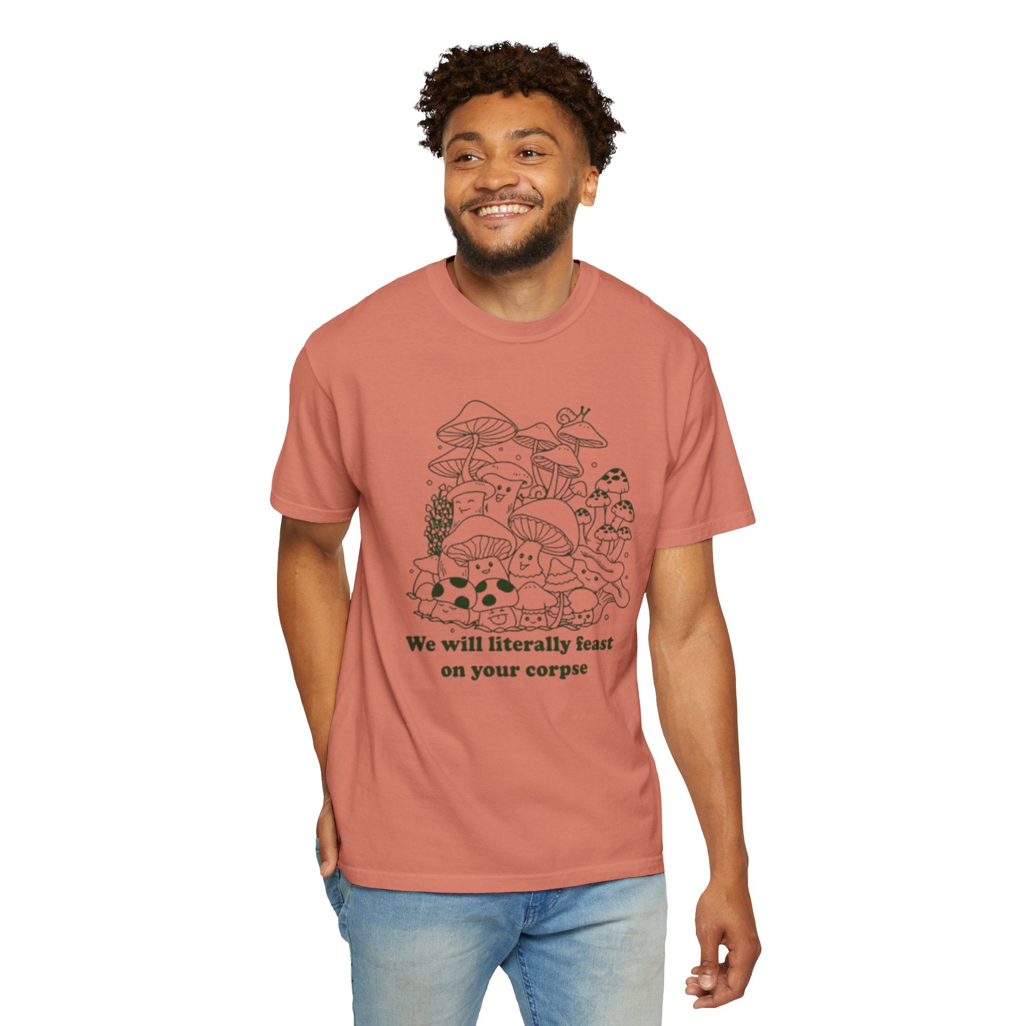 Whimsical Mushroom T-Shirt | Funny Botanical Tee, Cute Gift for Nature Lovers, Eco-Friendly Fashion