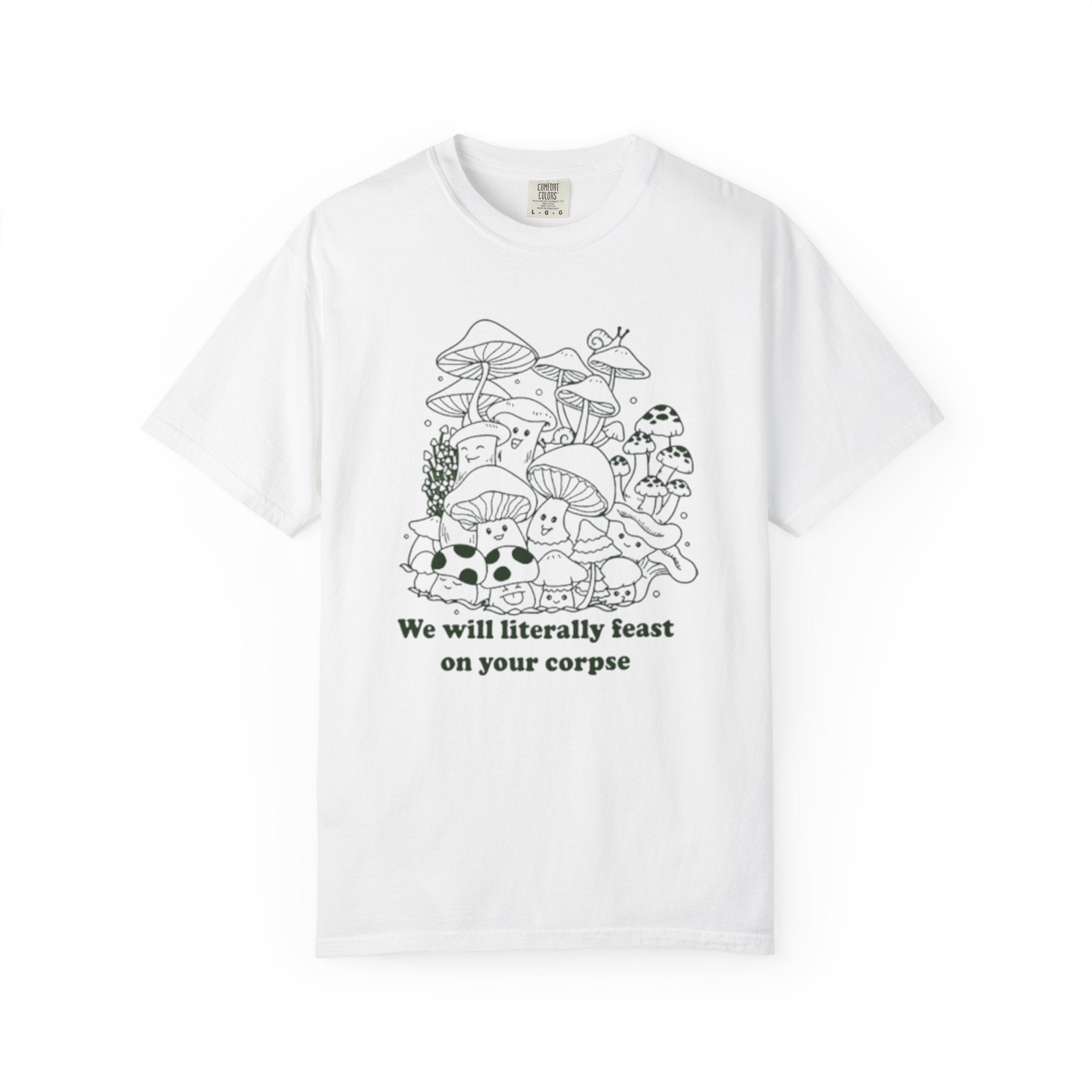 Whimsical Mushroom T-Shirt | Funny Botanical Tee, Cute Gift for Nature Lovers, Eco-Friendly Fashion