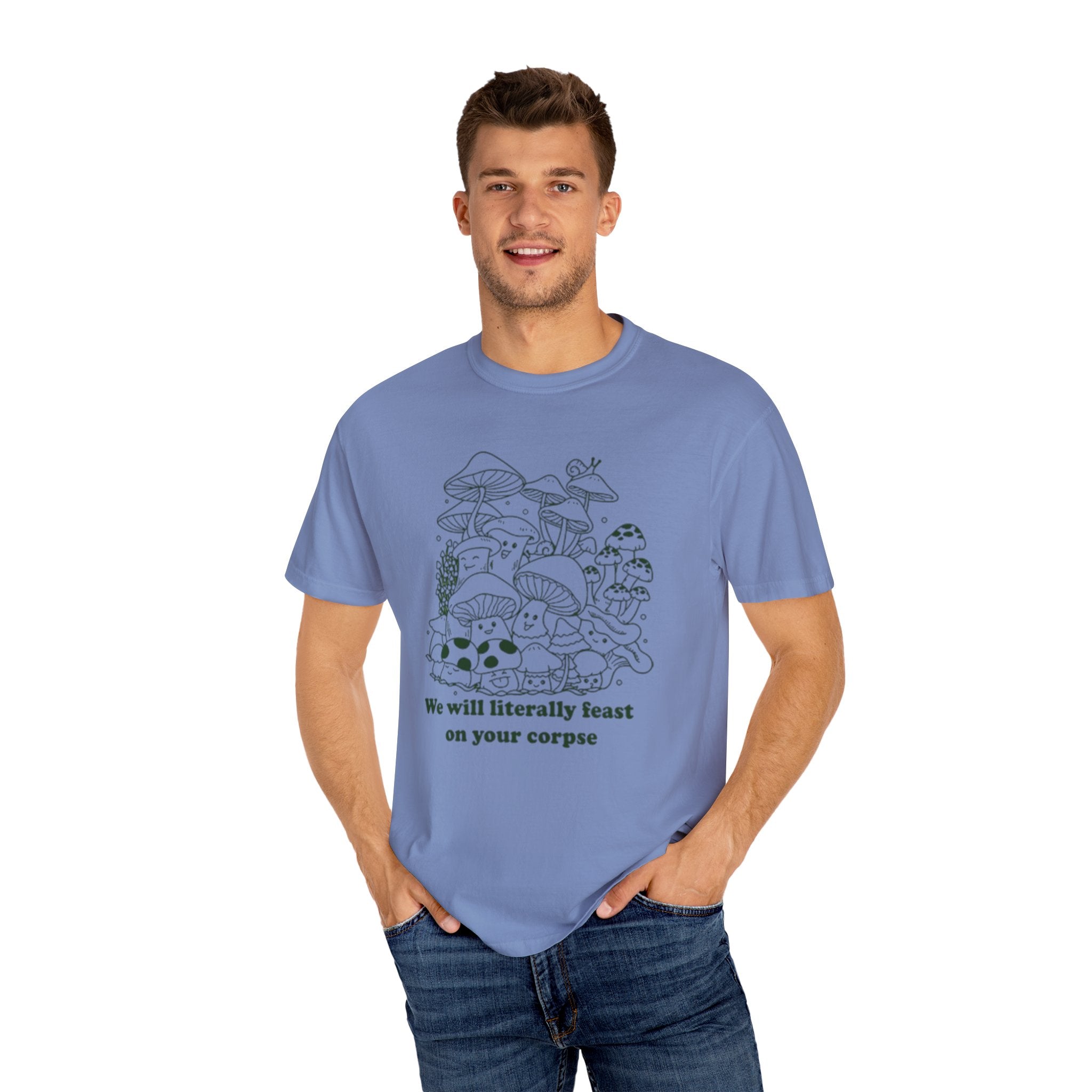 Whimsical Mushroom T-Shirt | Funny Botanical Tee, Cute Gift for Nature Lovers, Eco-Friendly Fashion