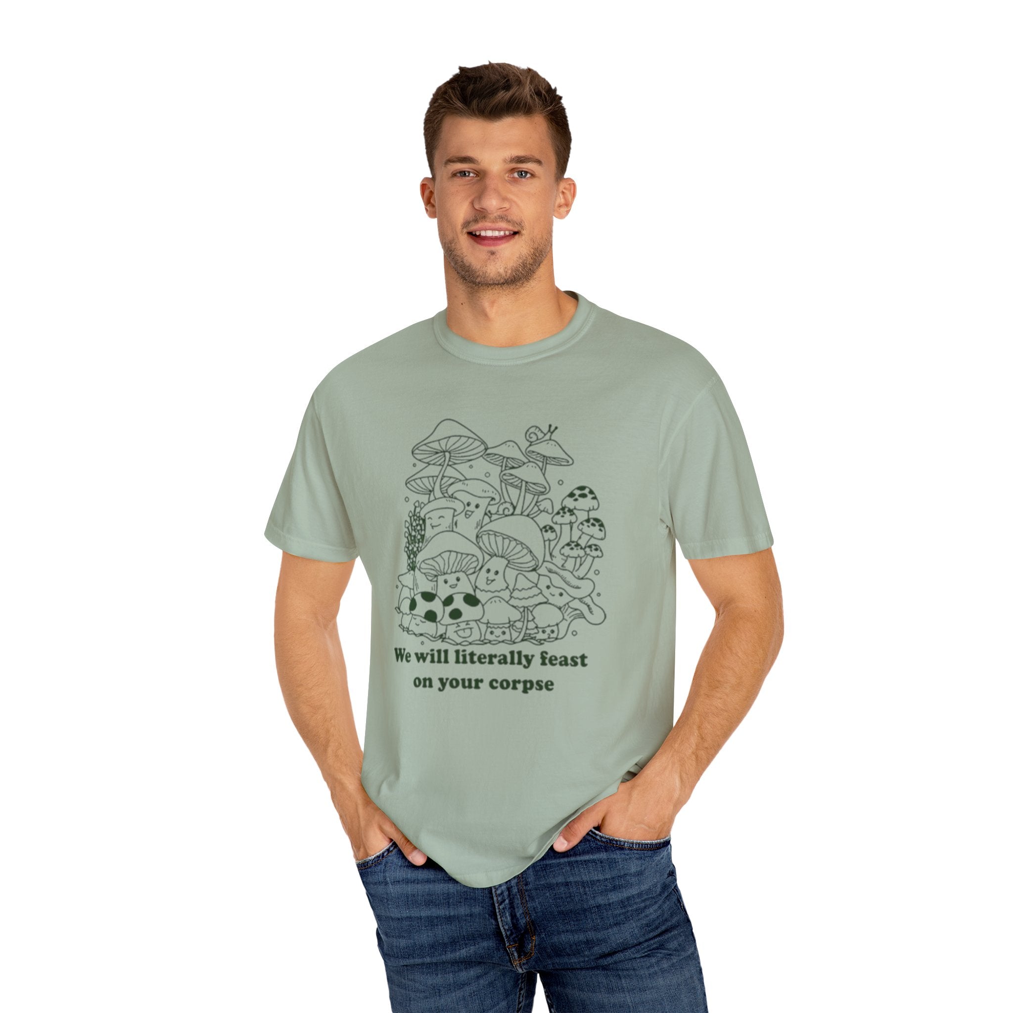 Whimsical Mushroom T-Shirt | Funny Botanical Tee, Cute Gift for Nature Lovers, Eco-Friendly Fashion