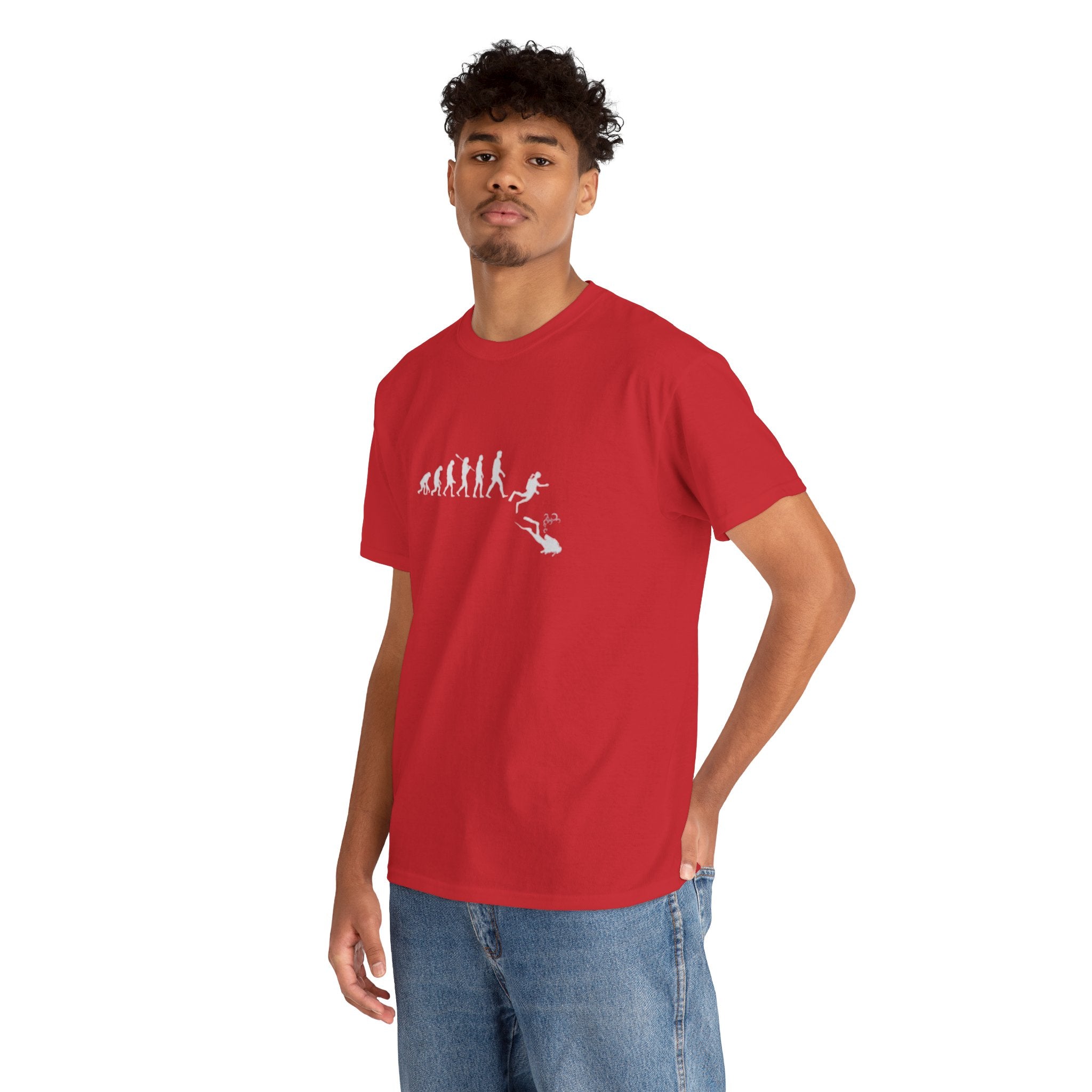 Evolution Theme Unisex Heavy Cotton Tee | Casual Wear, Gift for Nature Lovers