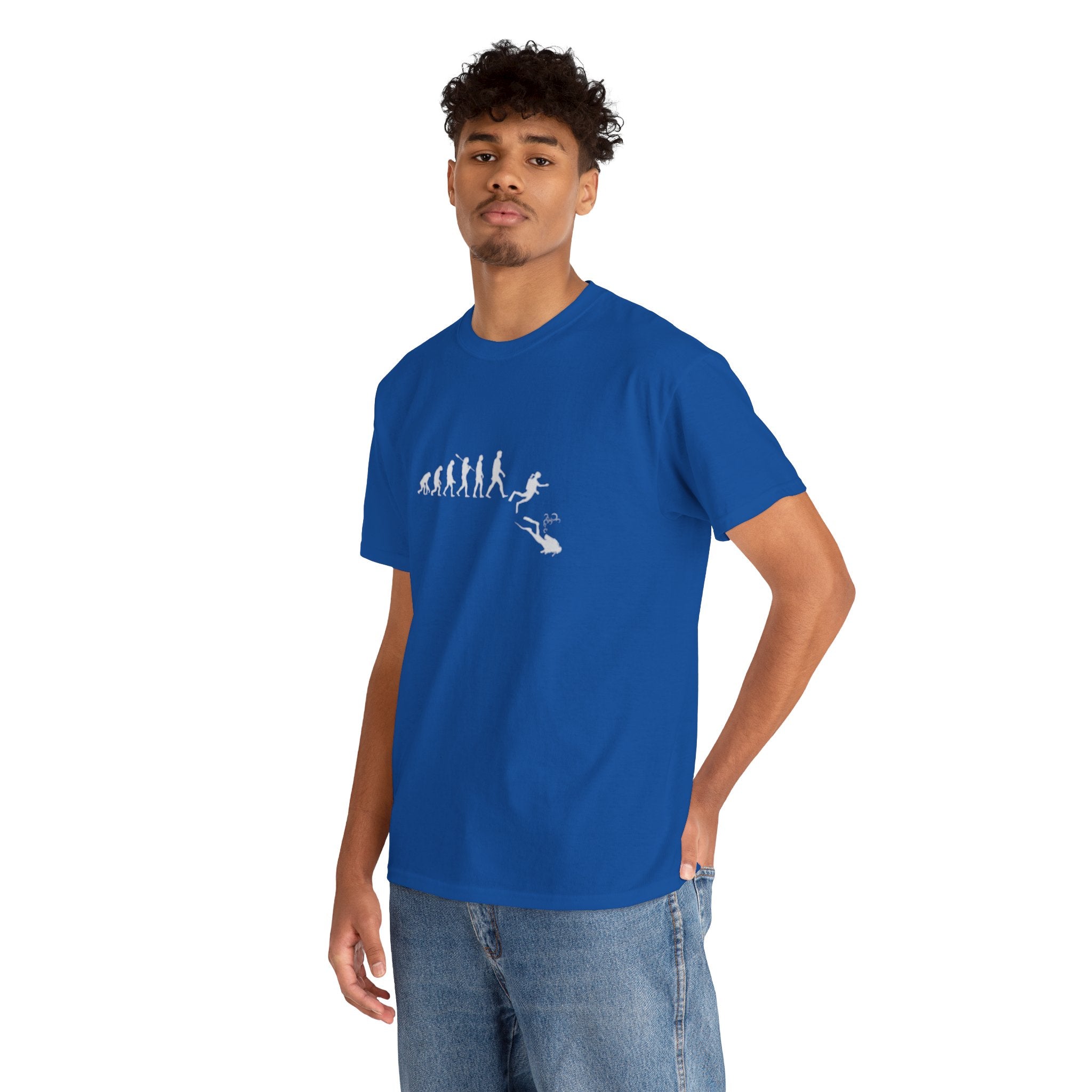 Evolution Theme Unisex Heavy Cotton Tee | Casual Wear, Gift for Nature Lovers