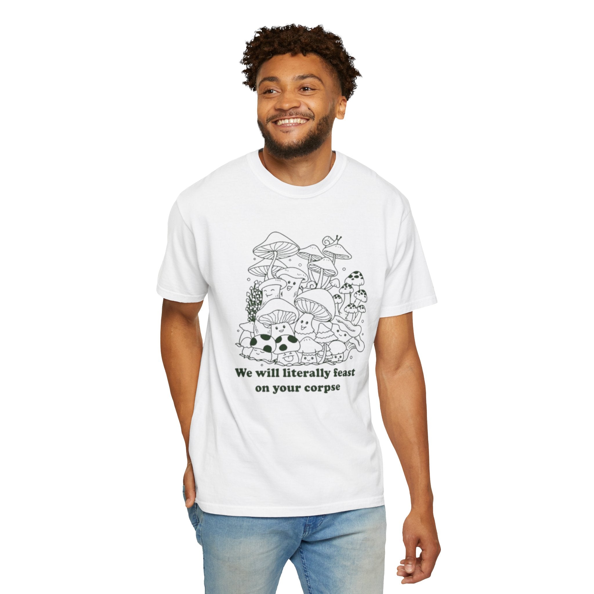 Whimsical Mushroom T-Shirt | Funny Botanical Tee, Cute Gift for Nature Lovers, Eco-Friendly Fashion