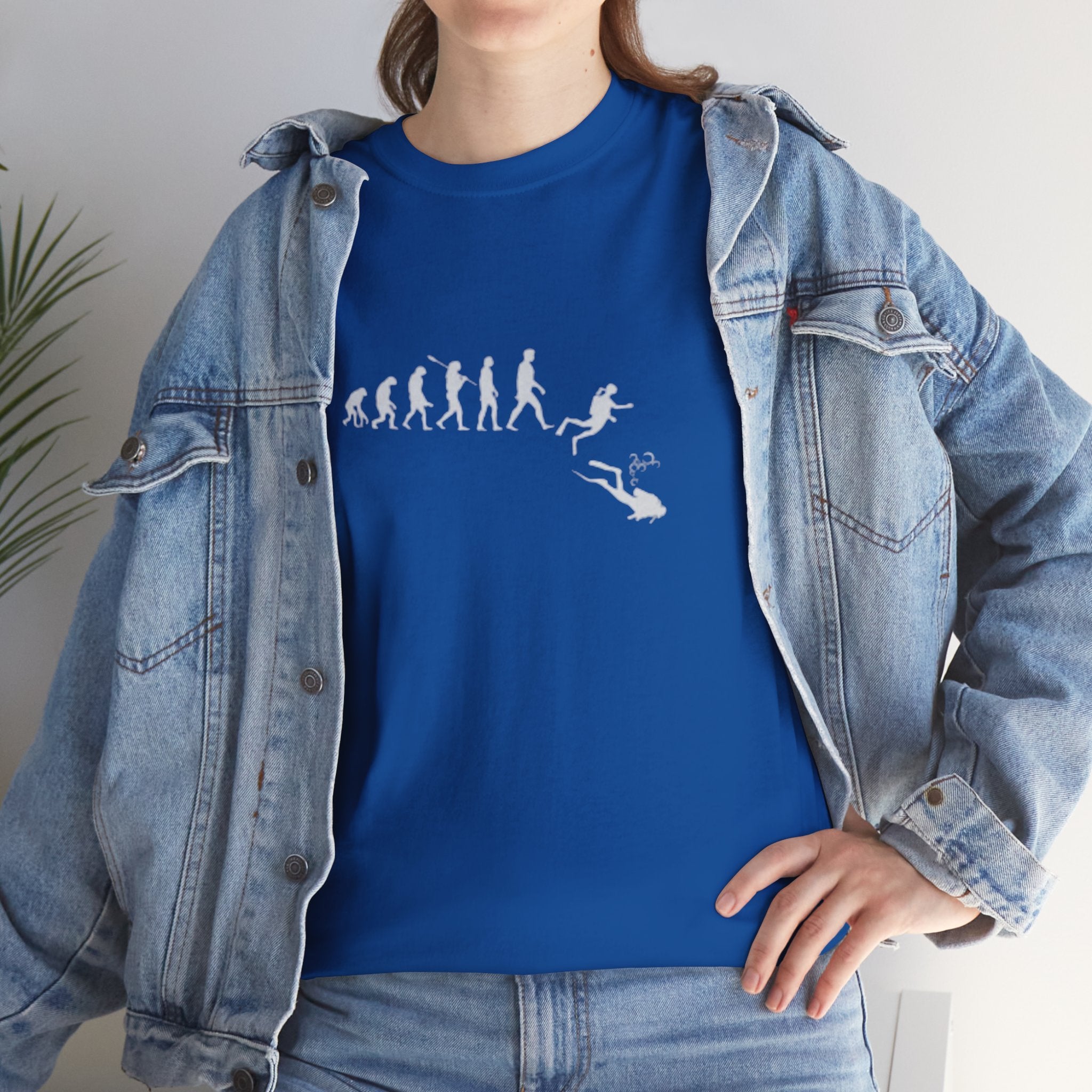 Evolution Theme Unisex Heavy Cotton Tee | Casual Wear, Gift for Nature Lovers