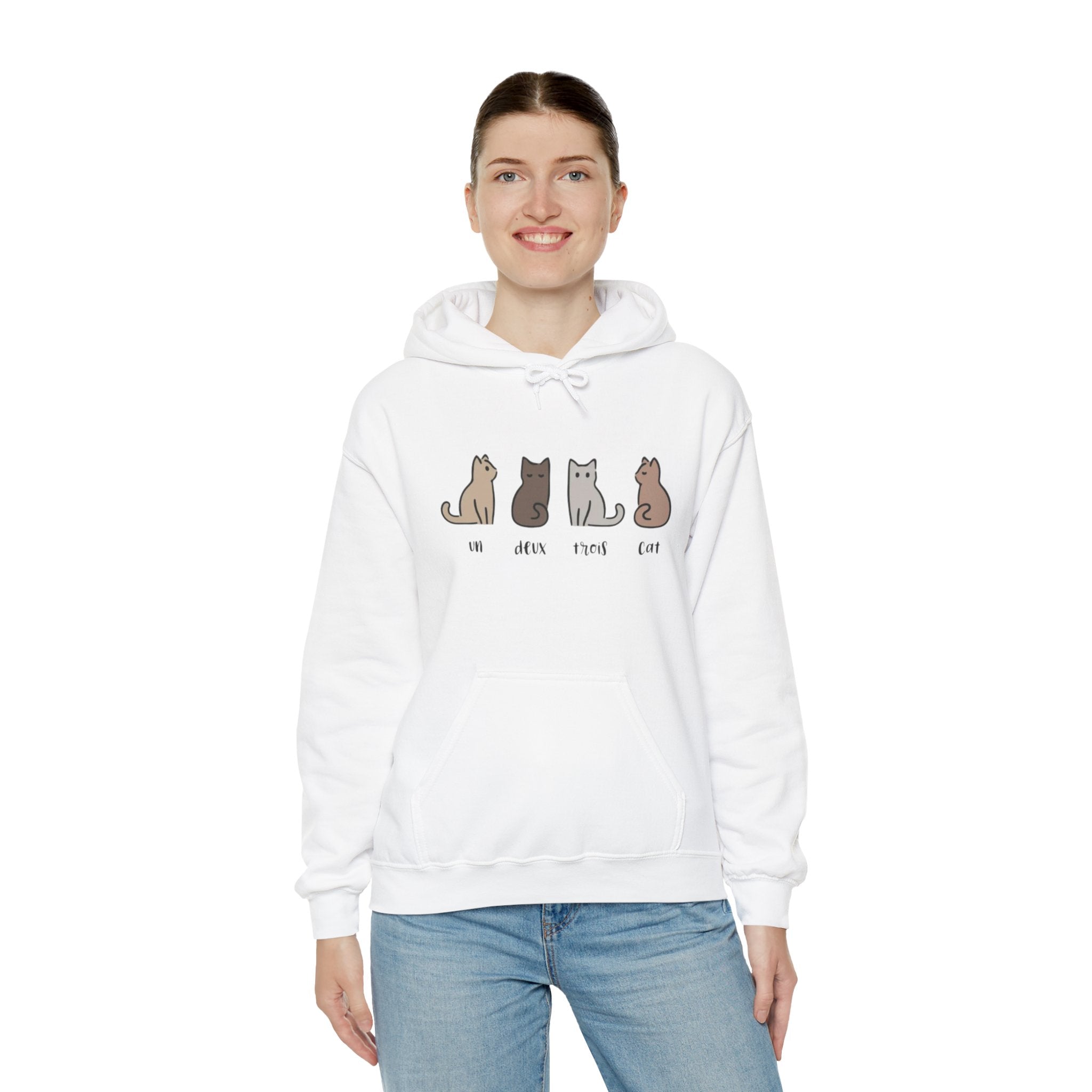 Cozy Cat Lovers Hoodie - Perfect Gift for Pet Owners, Casual Wear, Animal Lovers, Soft & Warm Hoodie