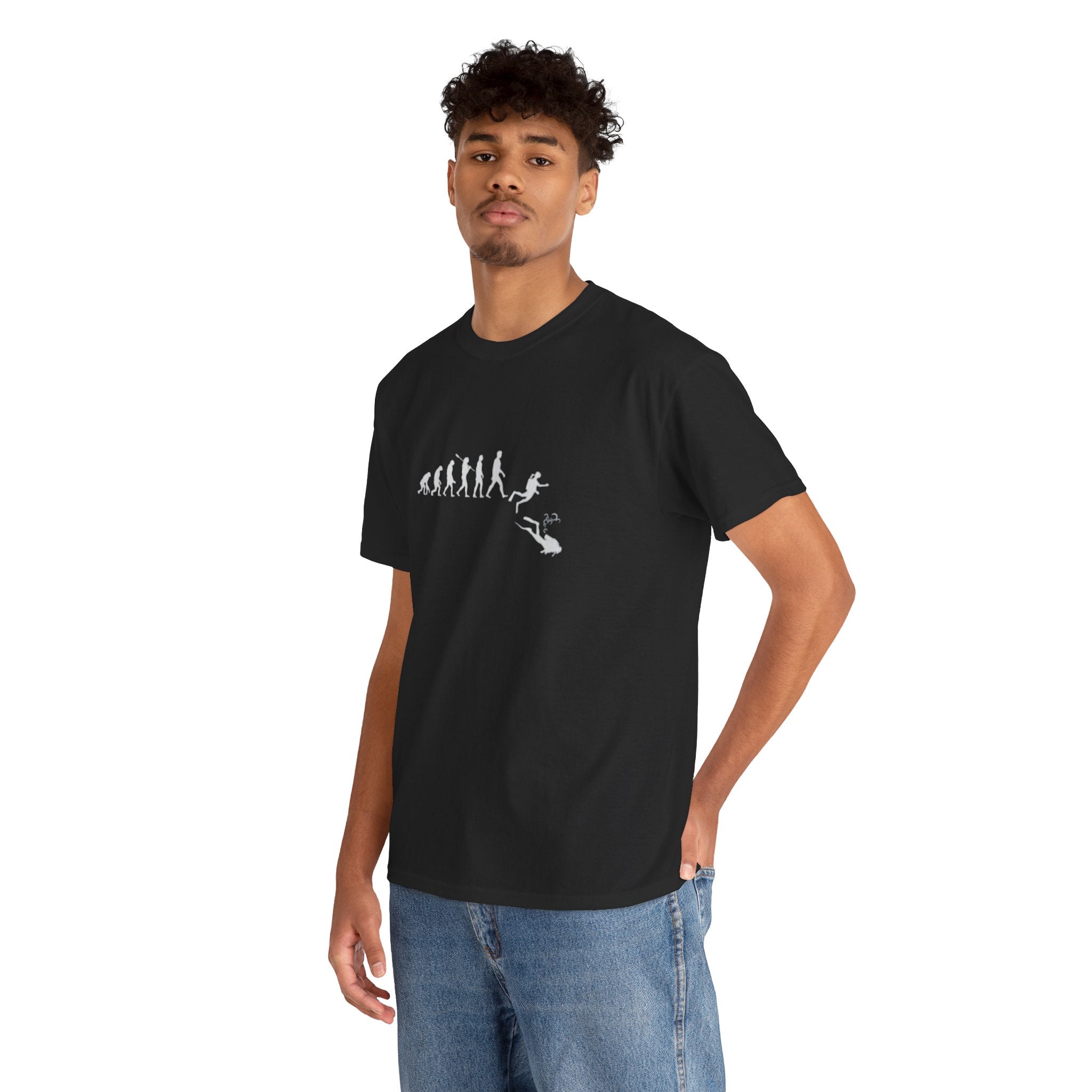 Evolution Theme Unisex Heavy Cotton Tee | Casual Wear, Gift for Nature Lovers