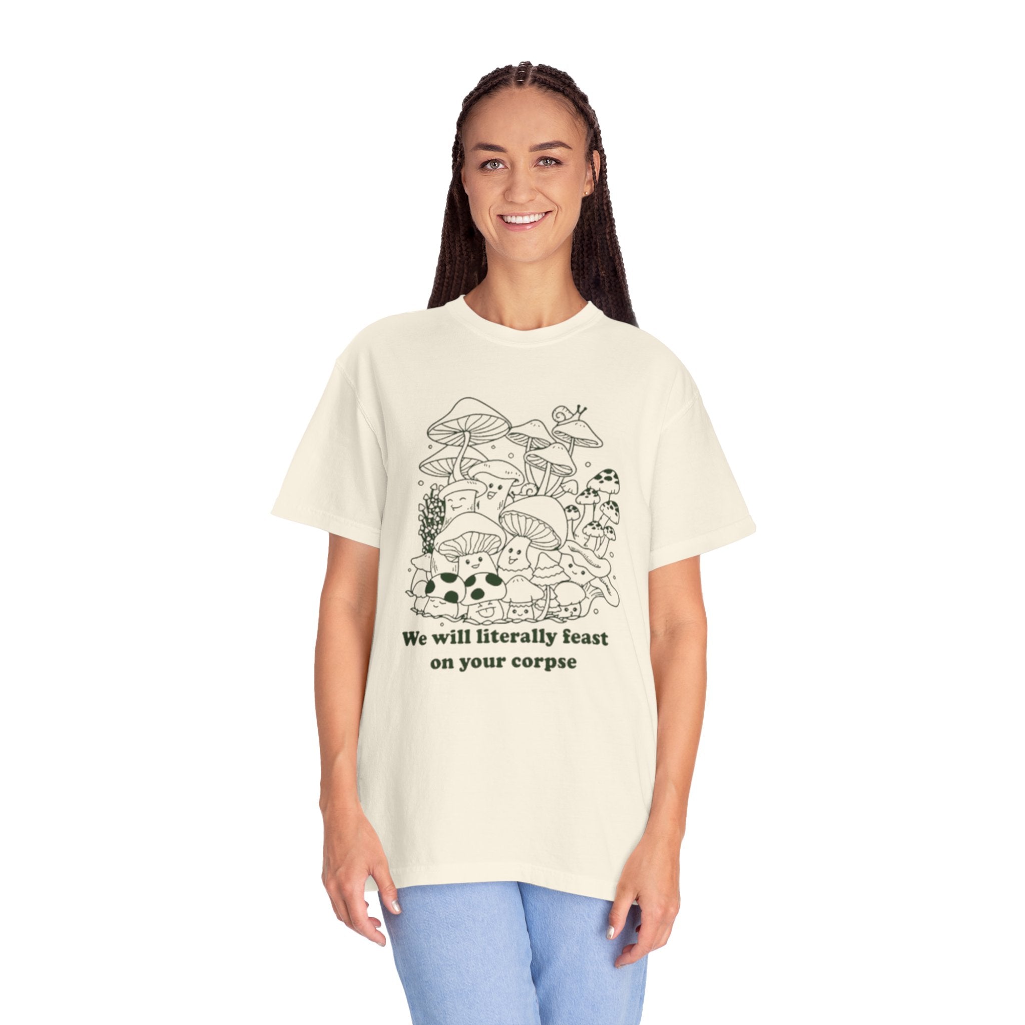 Whimsical Mushroom T-Shirt | Funny Botanical Tee, Cute Gift for Nature Lovers, Eco-Friendly Fashion