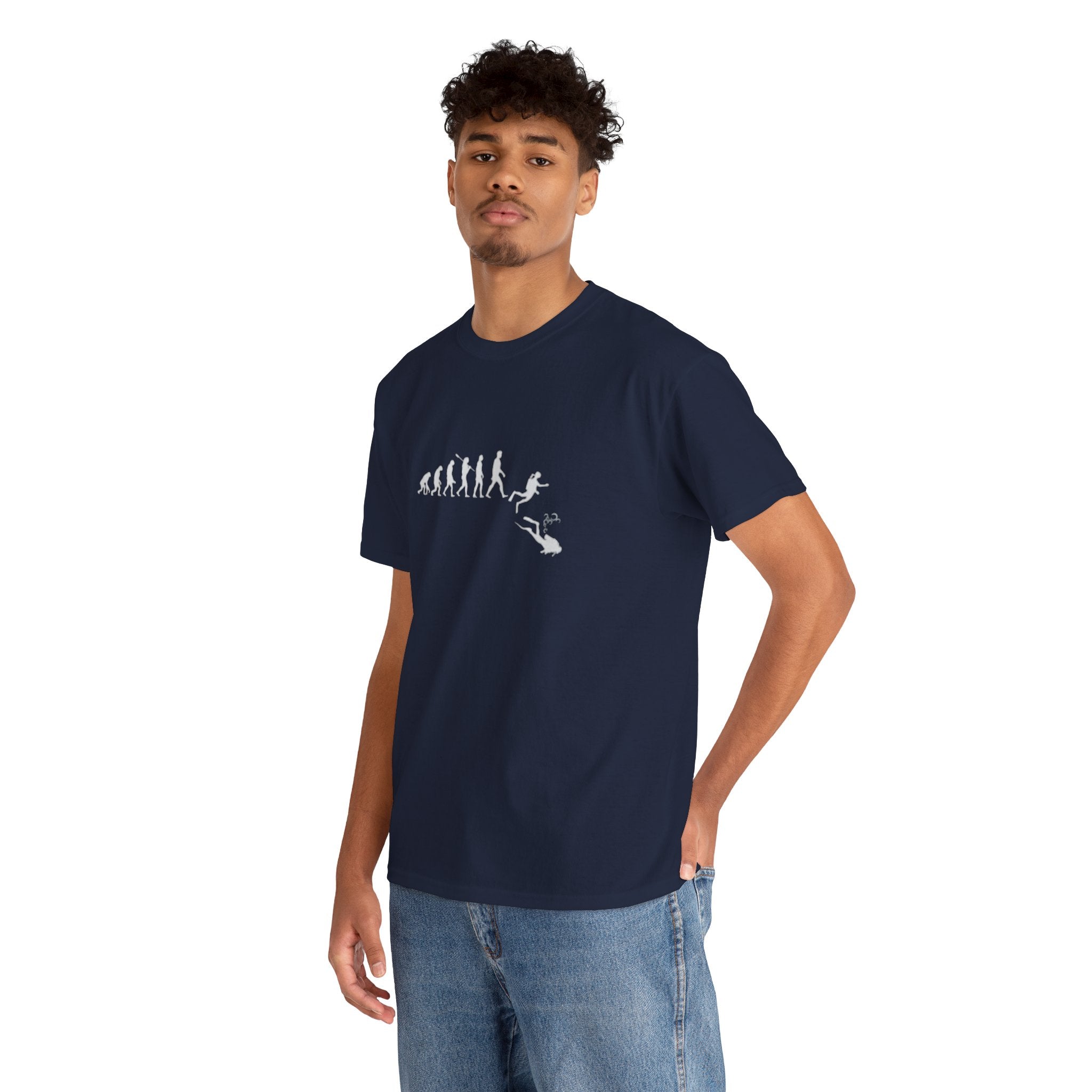 Evolution Theme Unisex Heavy Cotton Tee | Casual Wear, Gift for Nature Lovers