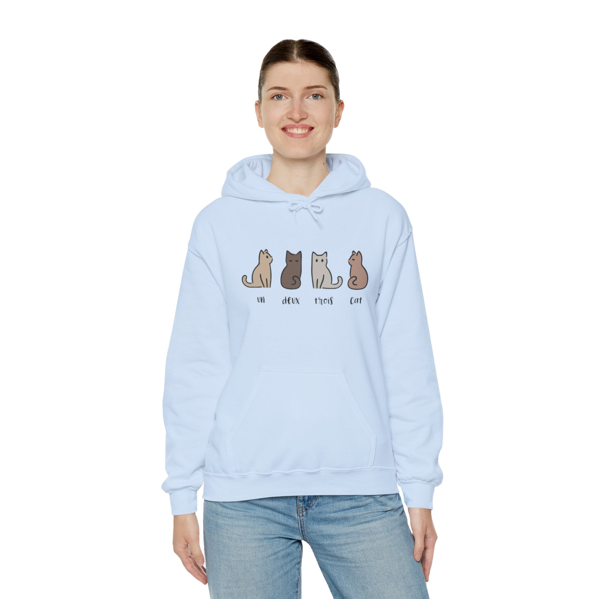 Cozy Cat Lovers Hoodie - Perfect Gift for Pet Owners, Casual Wear, Animal Lovers, Soft & Warm Hoodie