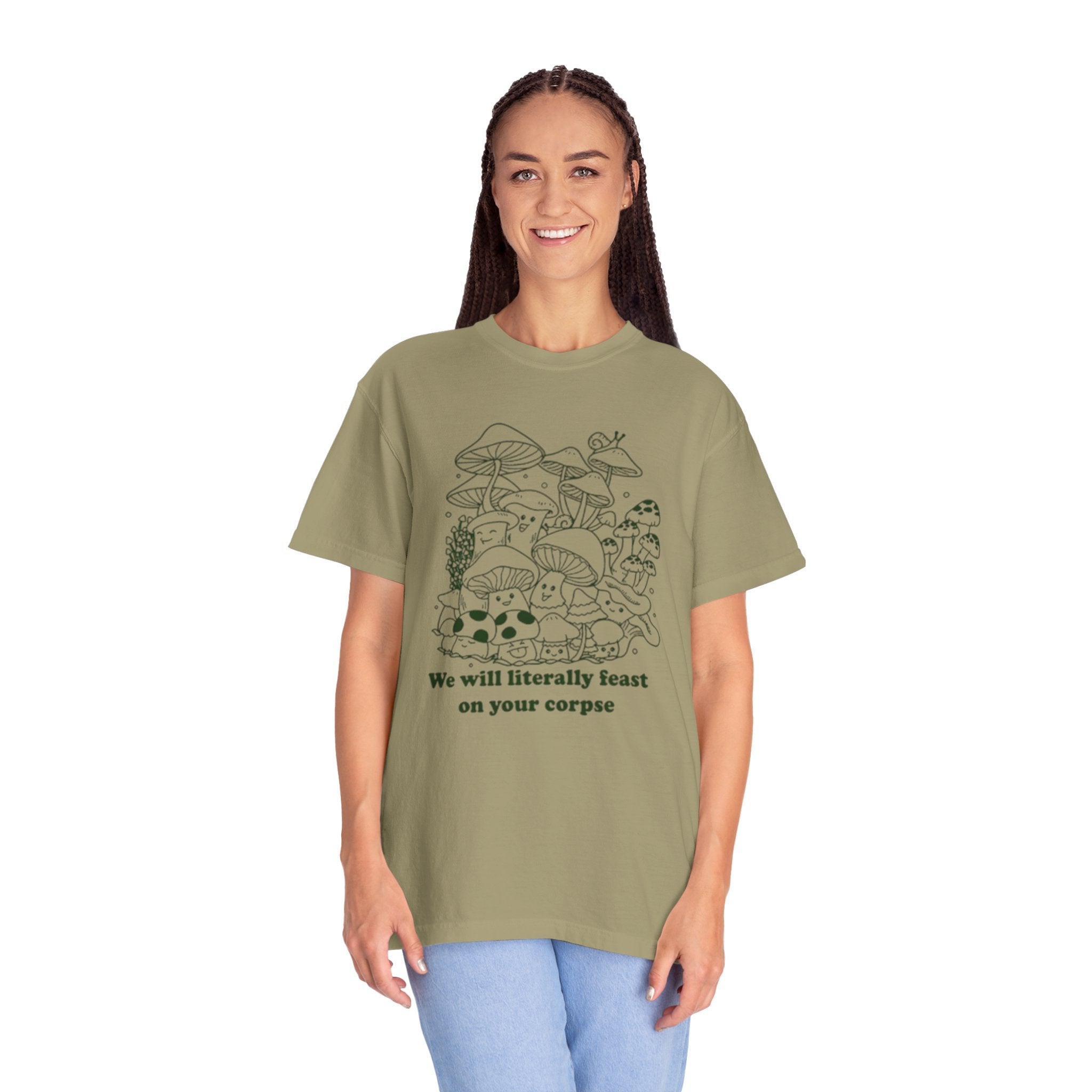 Whimsical Mushroom T-Shirt | Funny Botanical Tee, Cute Gift for Nature Lovers, Eco-Friendly Fashion