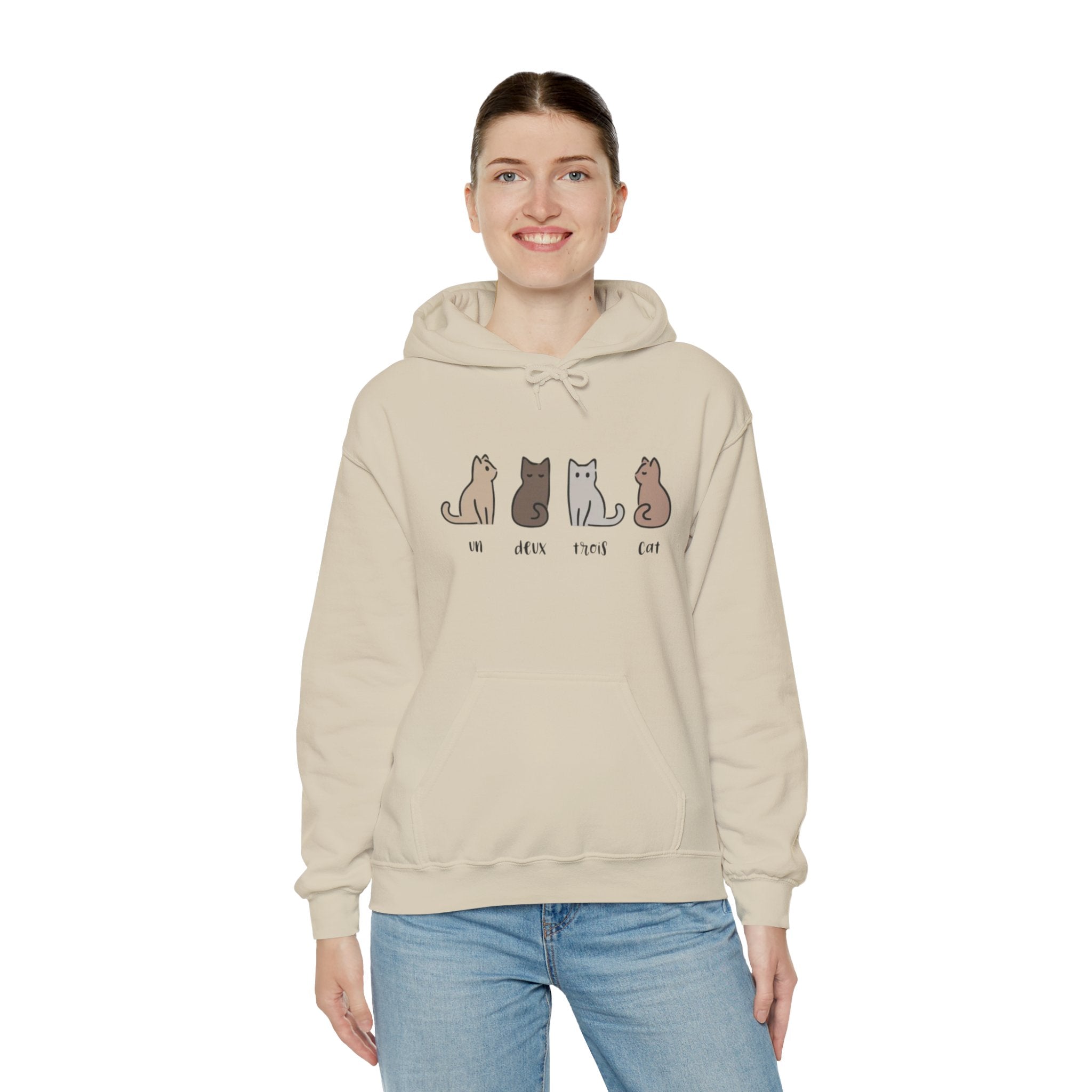 Cozy Cat Lovers Hoodie - Perfect Gift for Pet Owners, Casual Wear, Animal Lovers, Soft & Warm Hoodie