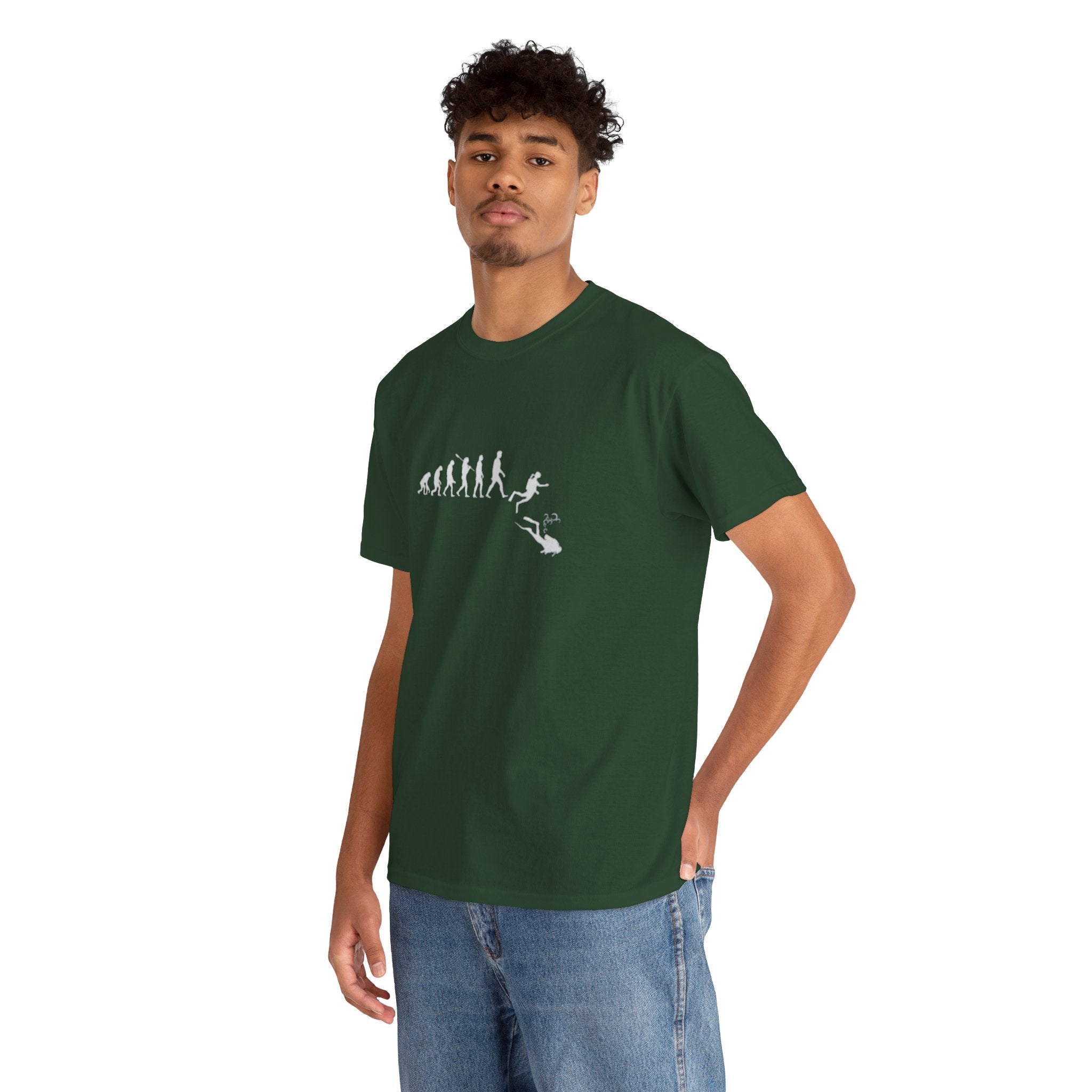 Evolution Theme Unisex Heavy Cotton Tee | Casual Wear, Gift for Nature Lovers