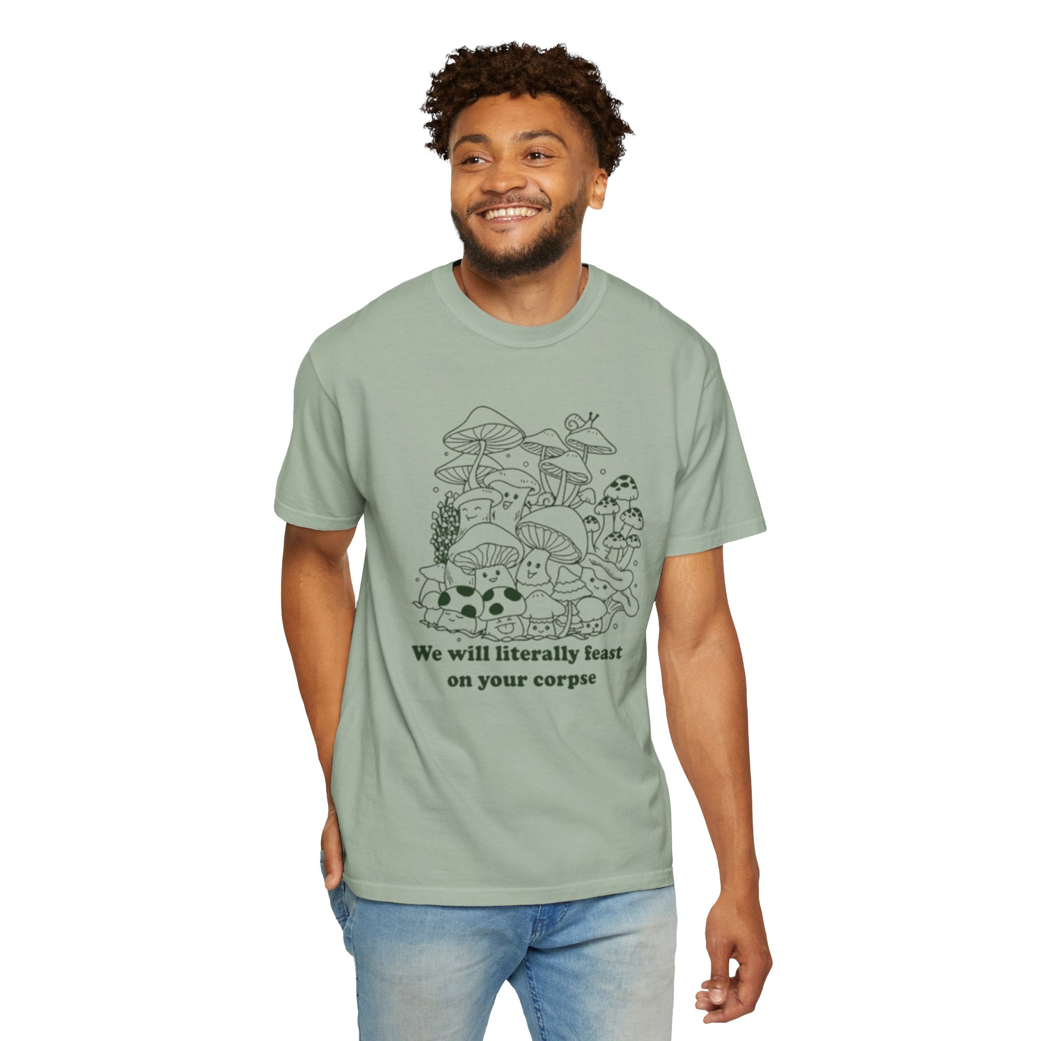 Whimsical Mushroom T-Shirt | Funny Botanical Tee, Cute Gift for Nature Lovers, Eco-Friendly Fashion