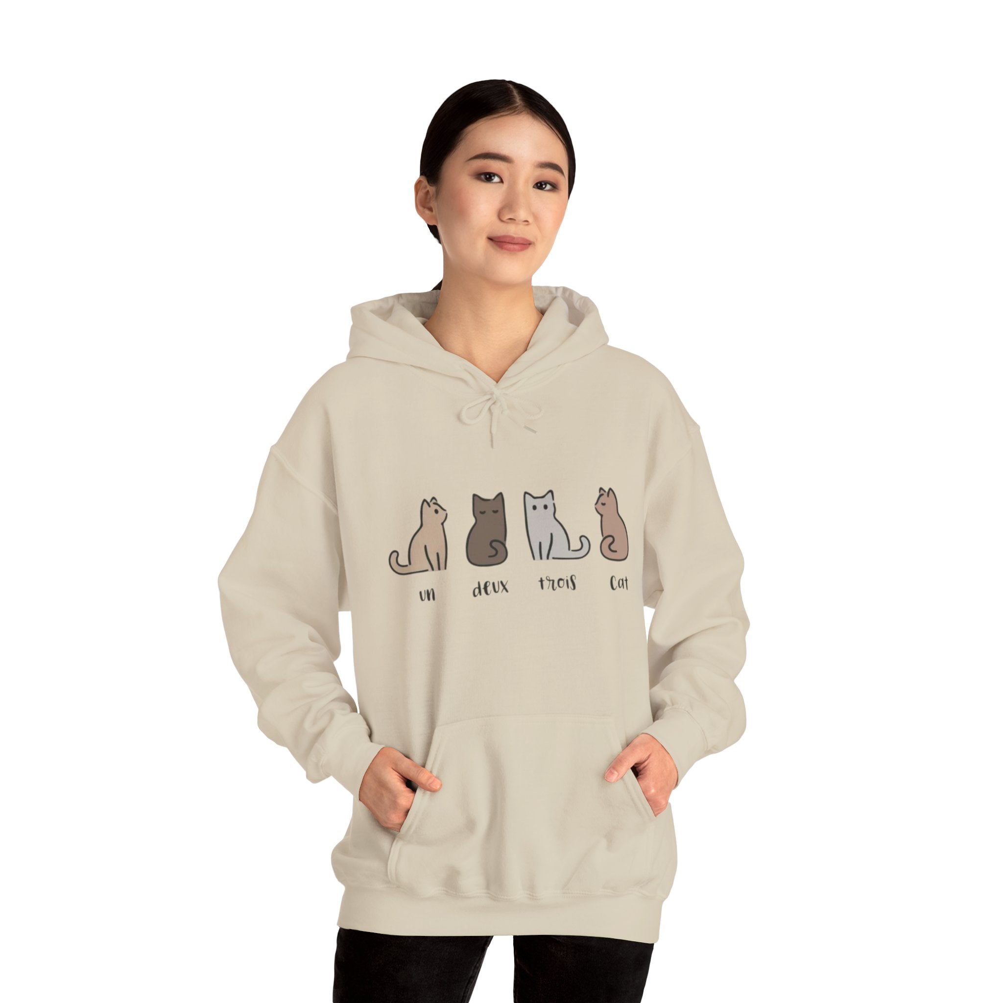 Cozy Cat Lovers Hoodie - Perfect Gift for Pet Owners, Casual Wear, Animal Lovers, Soft & Warm Hoodie