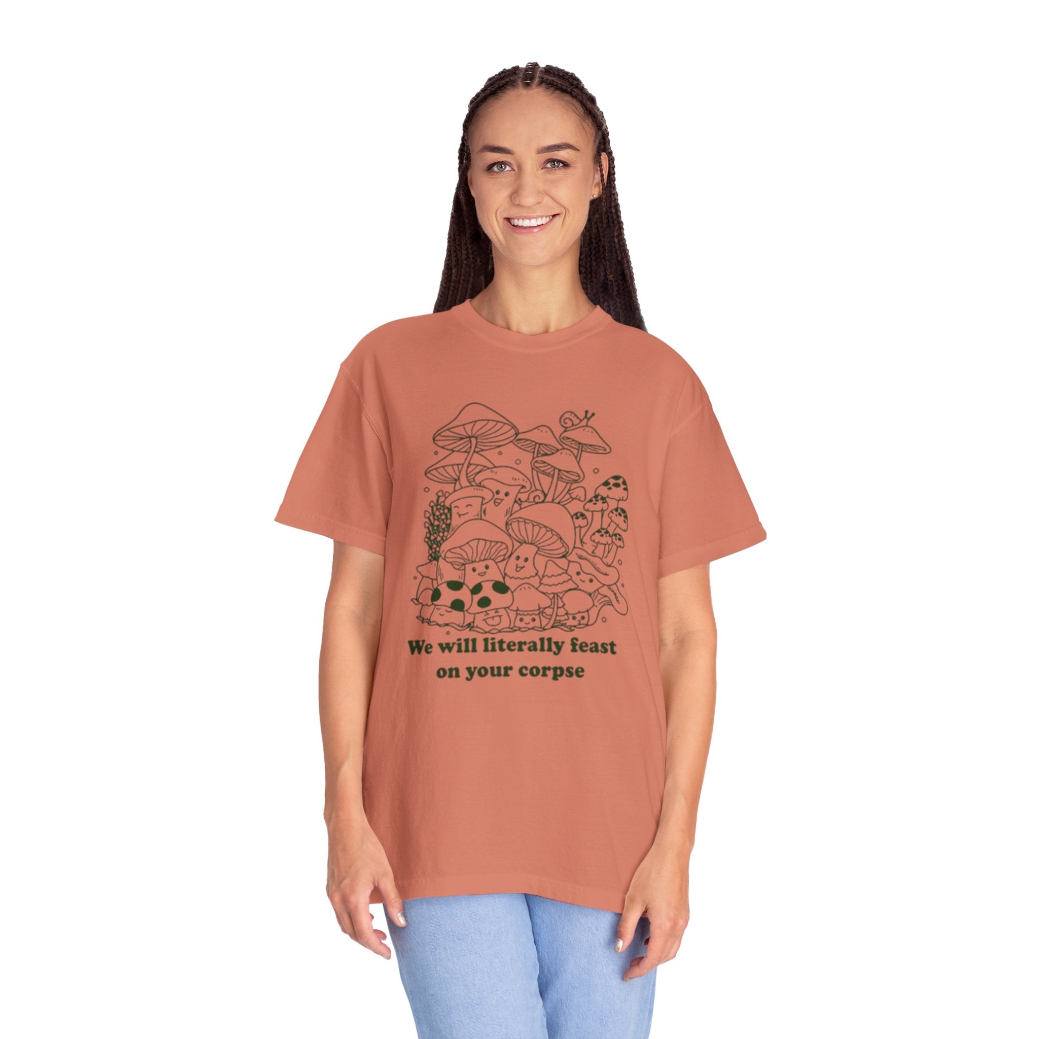 Whimsical Mushroom T-Shirt | Funny Botanical Tee, Cute Gift for Nature Lovers, Eco-Friendly Fashion