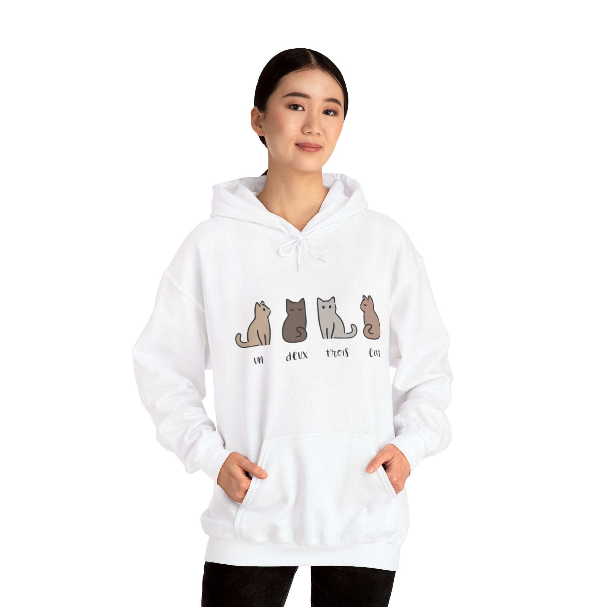 Cozy Cat Lovers Hoodie - Perfect Gift for Pet Owners, Casual Wear, Animal Lovers, Soft & Warm Hoodie