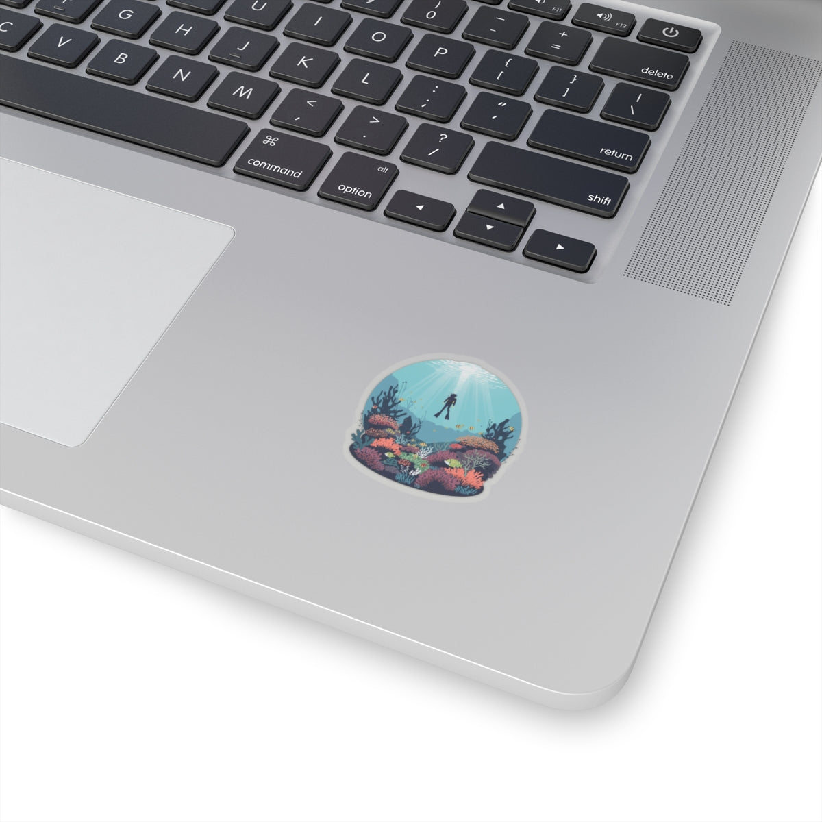 Underwater Adventure Kiss-Cut Stickers, Ocean Decor, Scuba Diving Stickers, Laptop Stickers, Water Bottle Decals, Marine Life Art