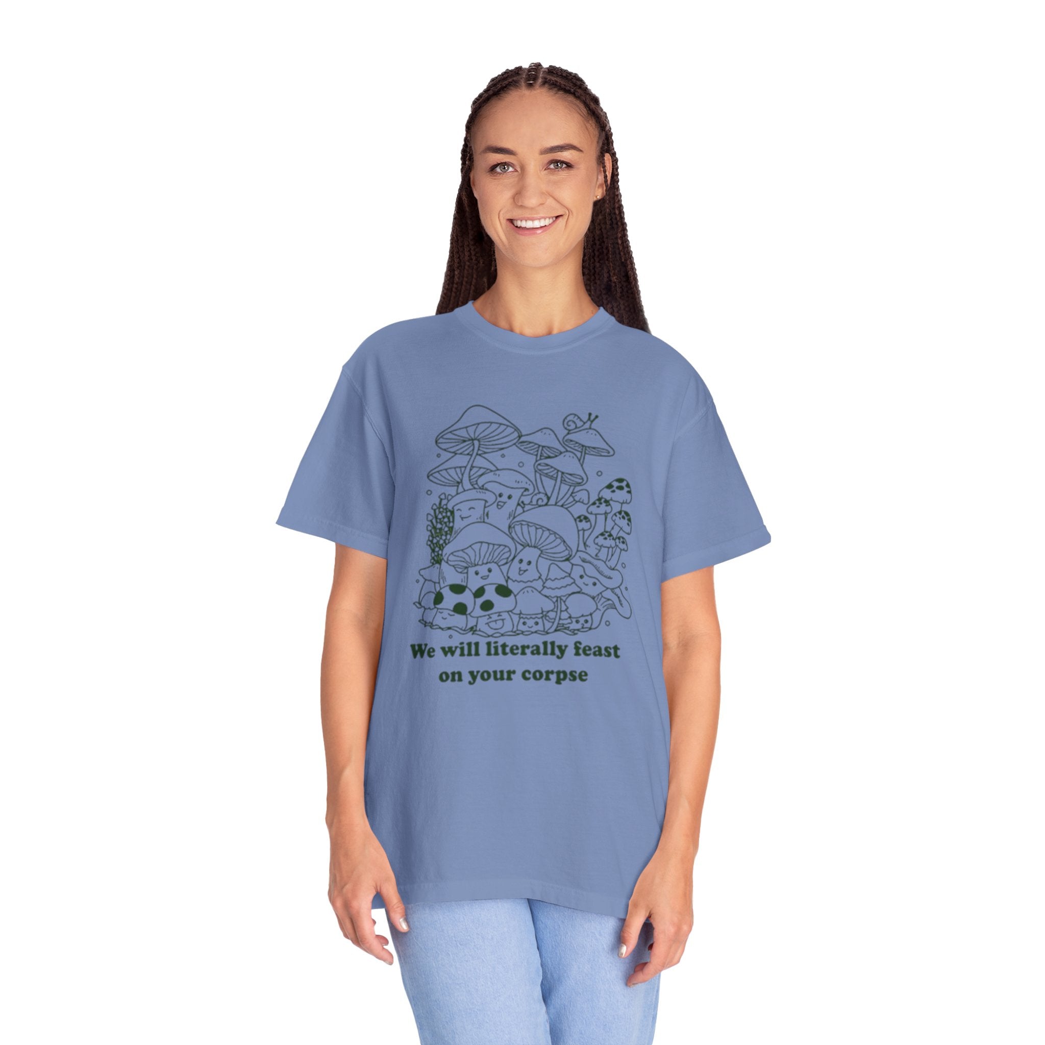 Whimsical Mushroom T-Shirt | Funny Botanical Tee, Cute Gift for Nature Lovers, Eco-Friendly Fashion
