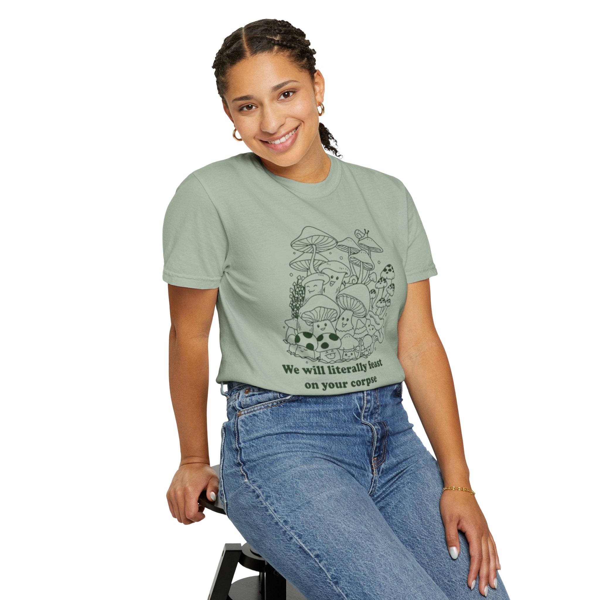 Whimsical Mushroom T-Shirt | Funny Botanical Tee, Cute Gift for Nature Lovers, Eco-Friendly Fashion