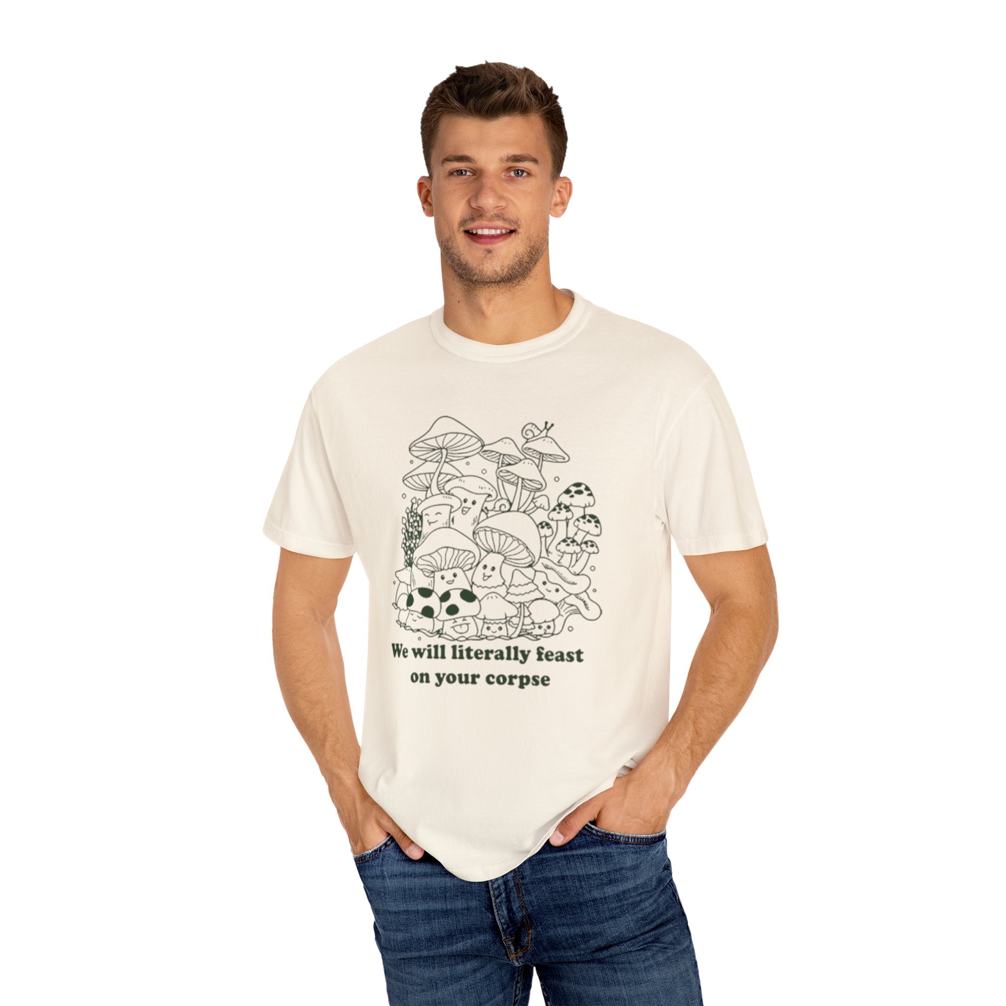 Whimsical Mushroom T-Shirt | Funny Botanical Tee, Cute Gift for Nature Lovers, Eco-Friendly Fashion