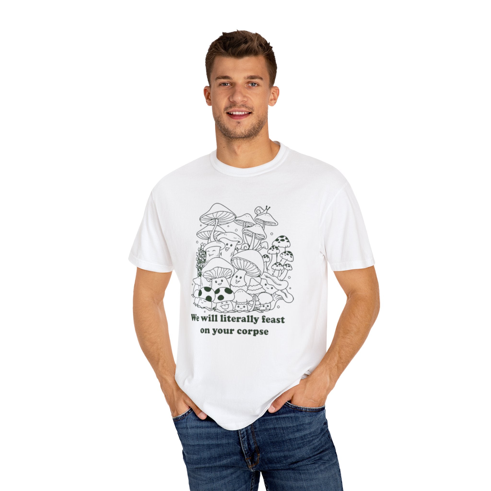 Whimsical Mushroom T-Shirt | Funny Botanical Tee, Cute Gift for Nature Lovers, Eco-Friendly Fashion