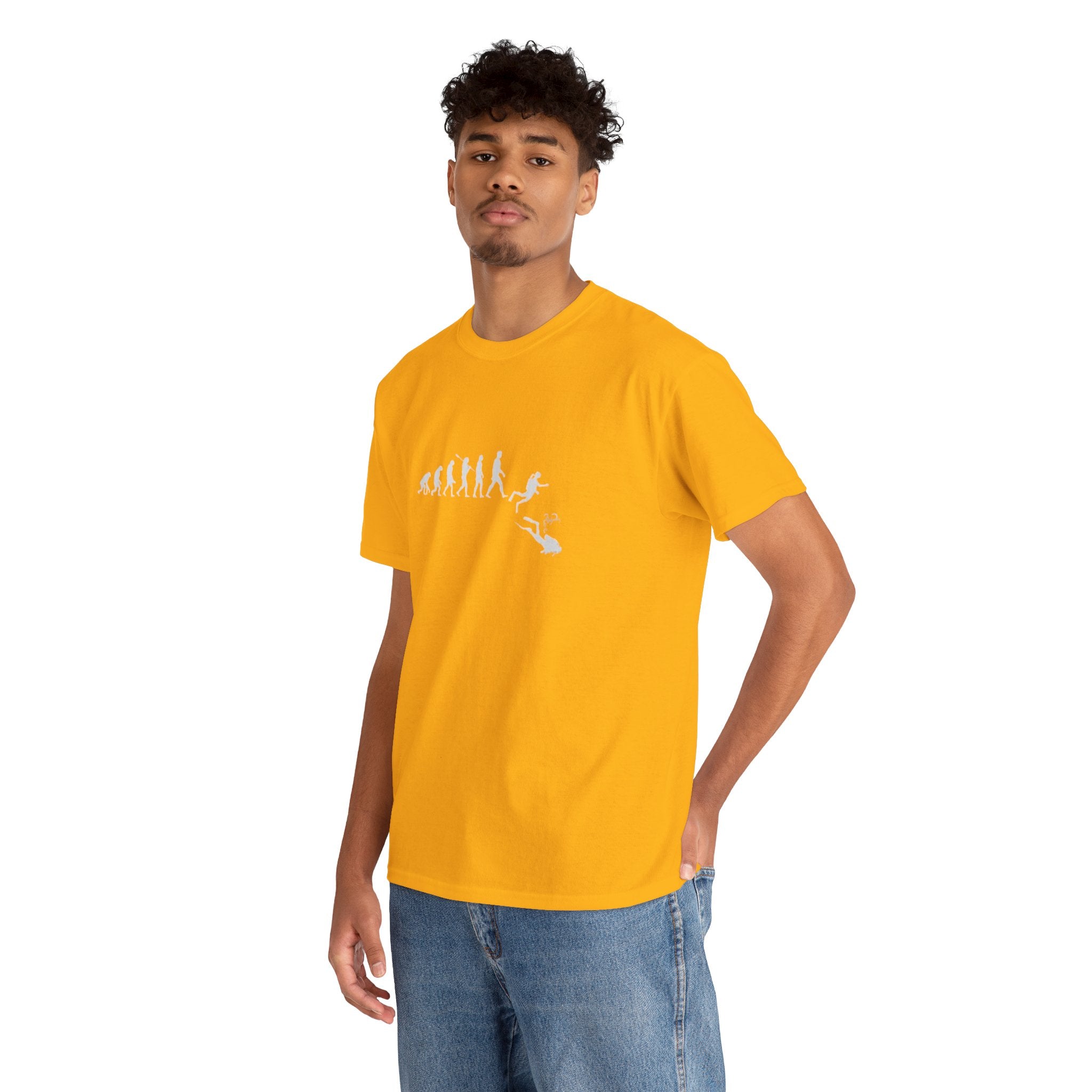 Evolution Theme Unisex Heavy Cotton Tee | Casual Wear, Gift for Nature Lovers
