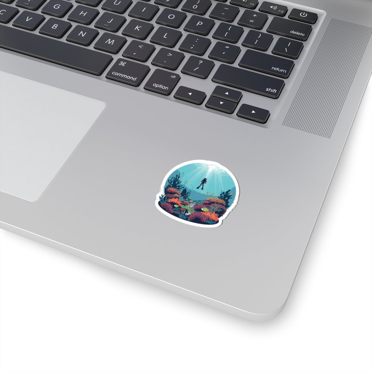Underwater Adventure Kiss-Cut Stickers, Ocean Decor, Scuba Diving Stickers, Laptop Stickers, Water Bottle Decals, Marine Life Art