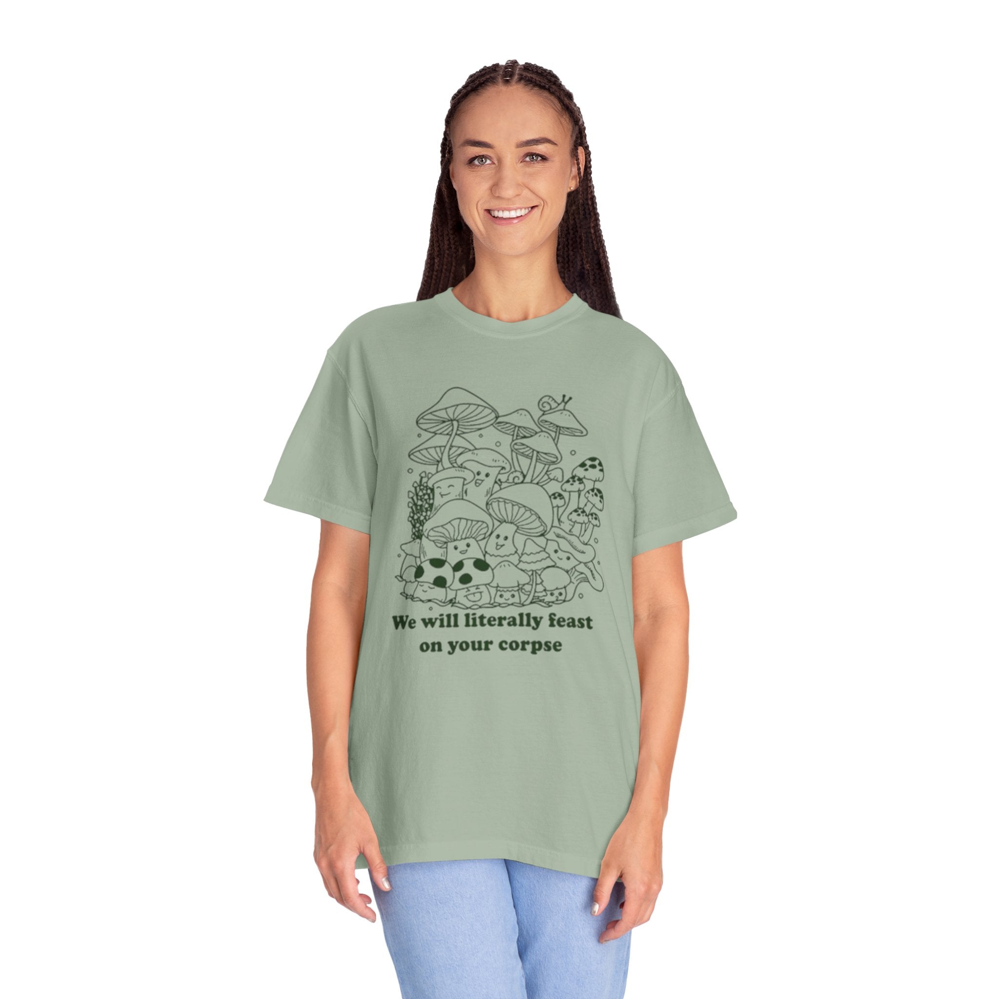 Whimsical Mushroom T-Shirt | Funny Botanical Tee, Cute Gift for Nature Lovers, Eco-Friendly Fashion