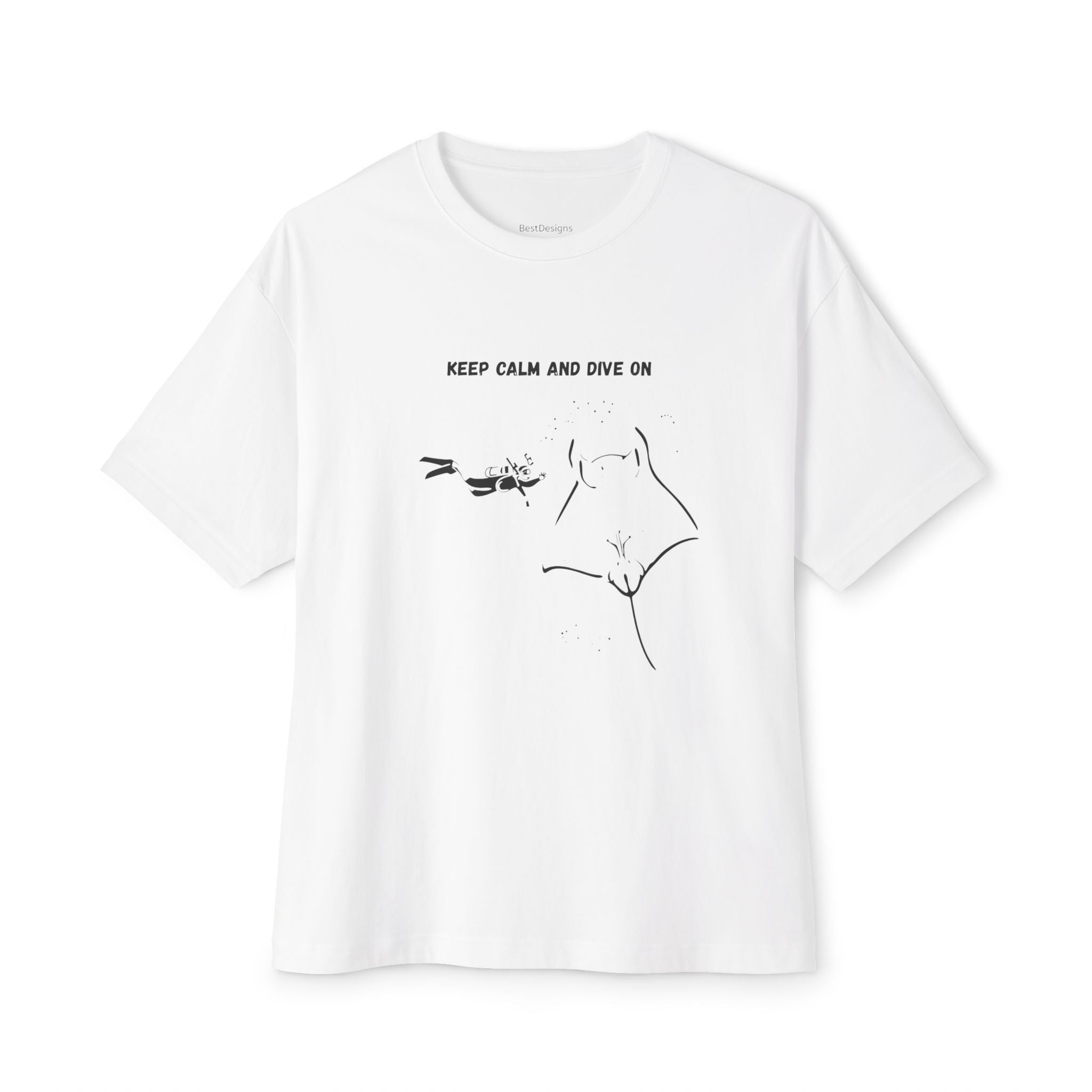 Unisex Oversized Scuba Diving Tee