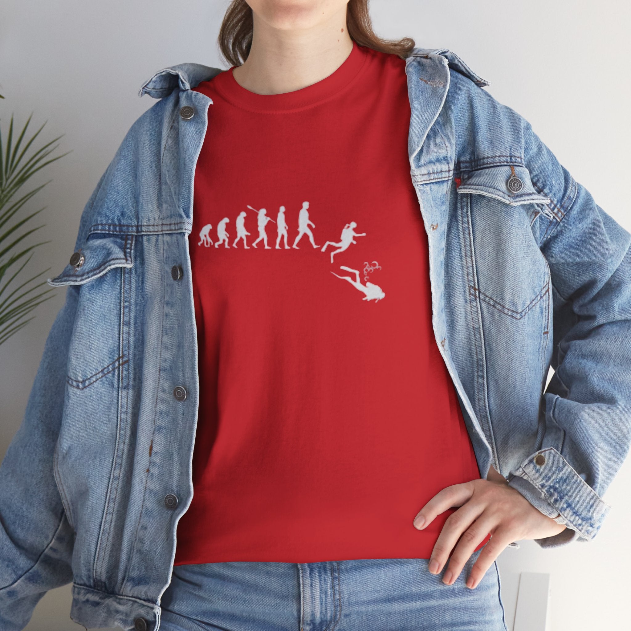 Evolution Theme Unisex Heavy Cotton Tee | Casual Wear, Gift for Nature Lovers