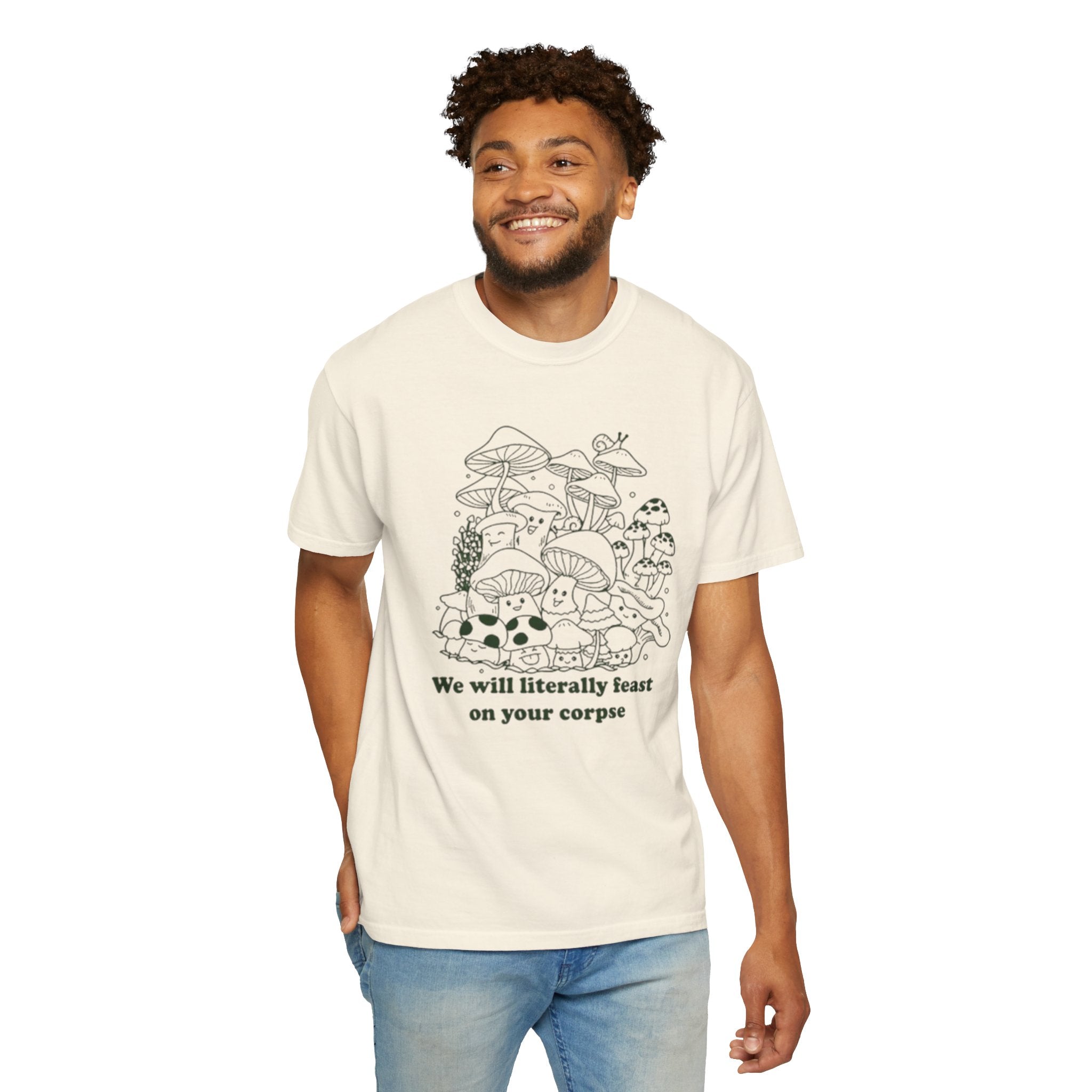 Whimsical Mushroom T-Shirt | Funny Botanical Tee, Cute Gift for Nature Lovers, Eco-Friendly Fashion