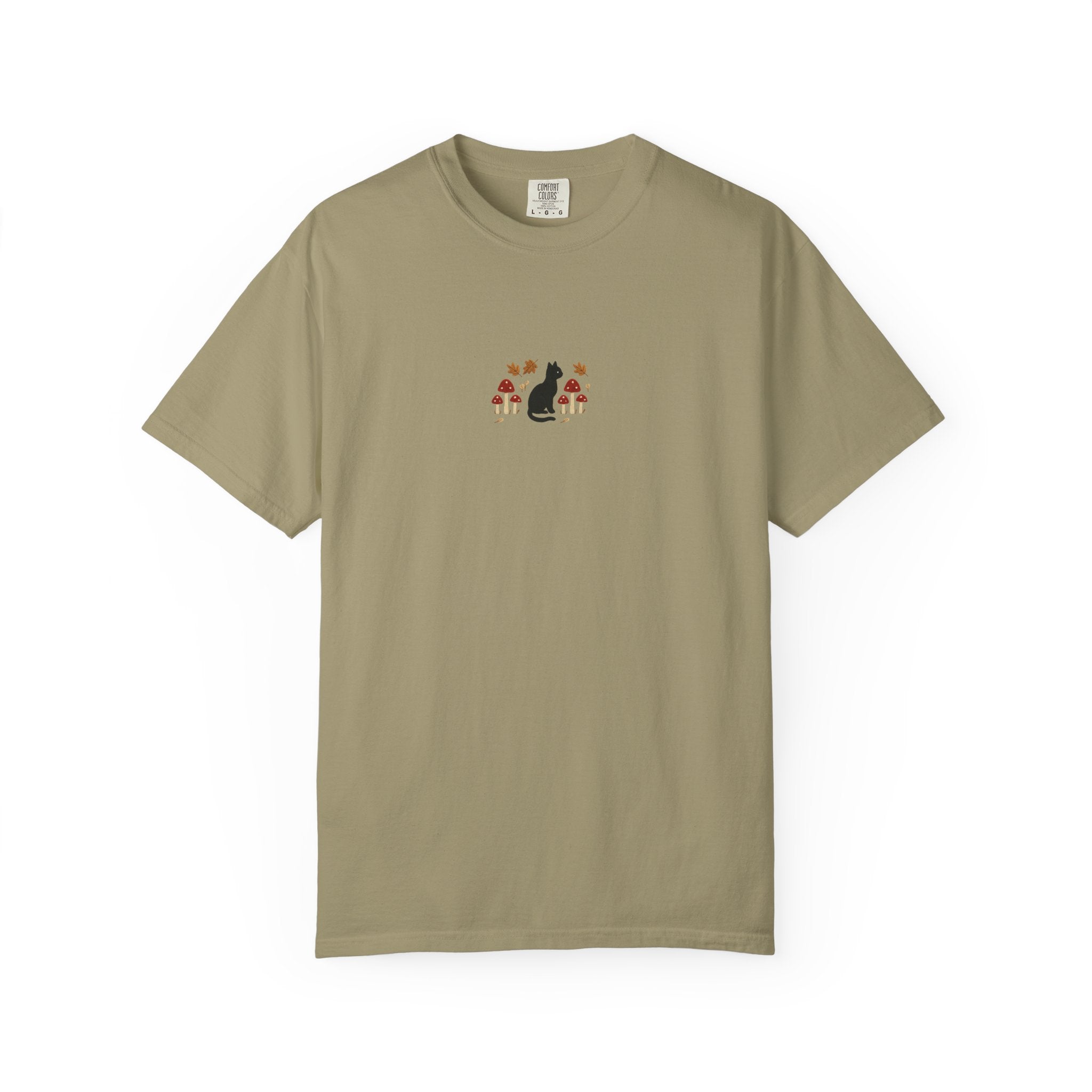 Cat Floral Unisex Garment-Dyed T-Shirt, Cozy Tee, Cat Lover Gift, Casual Wear, Unique Design, Everyday Fashion