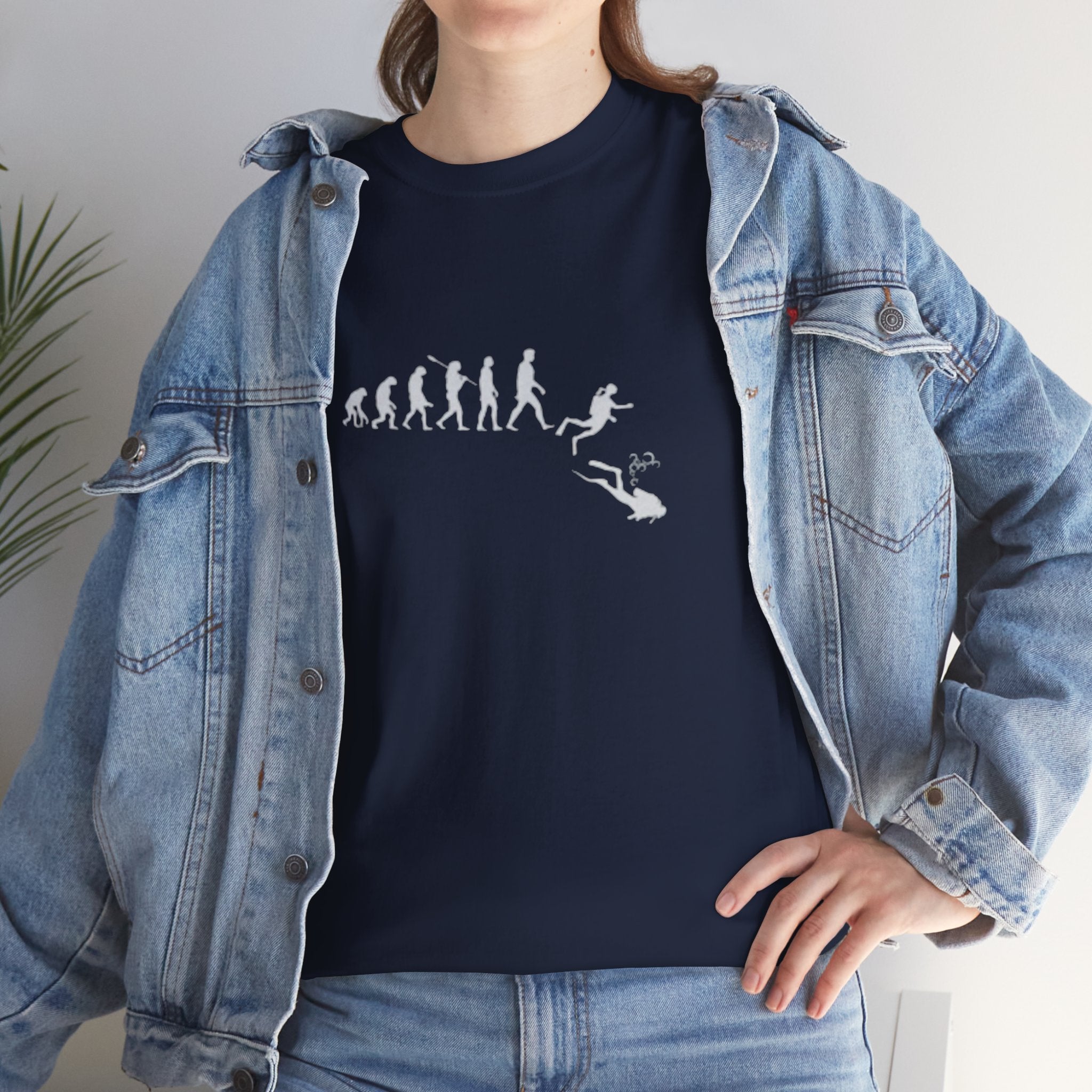 Evolution Theme Unisex Heavy Cotton Tee | Casual Wear, Gift for Nature Lovers