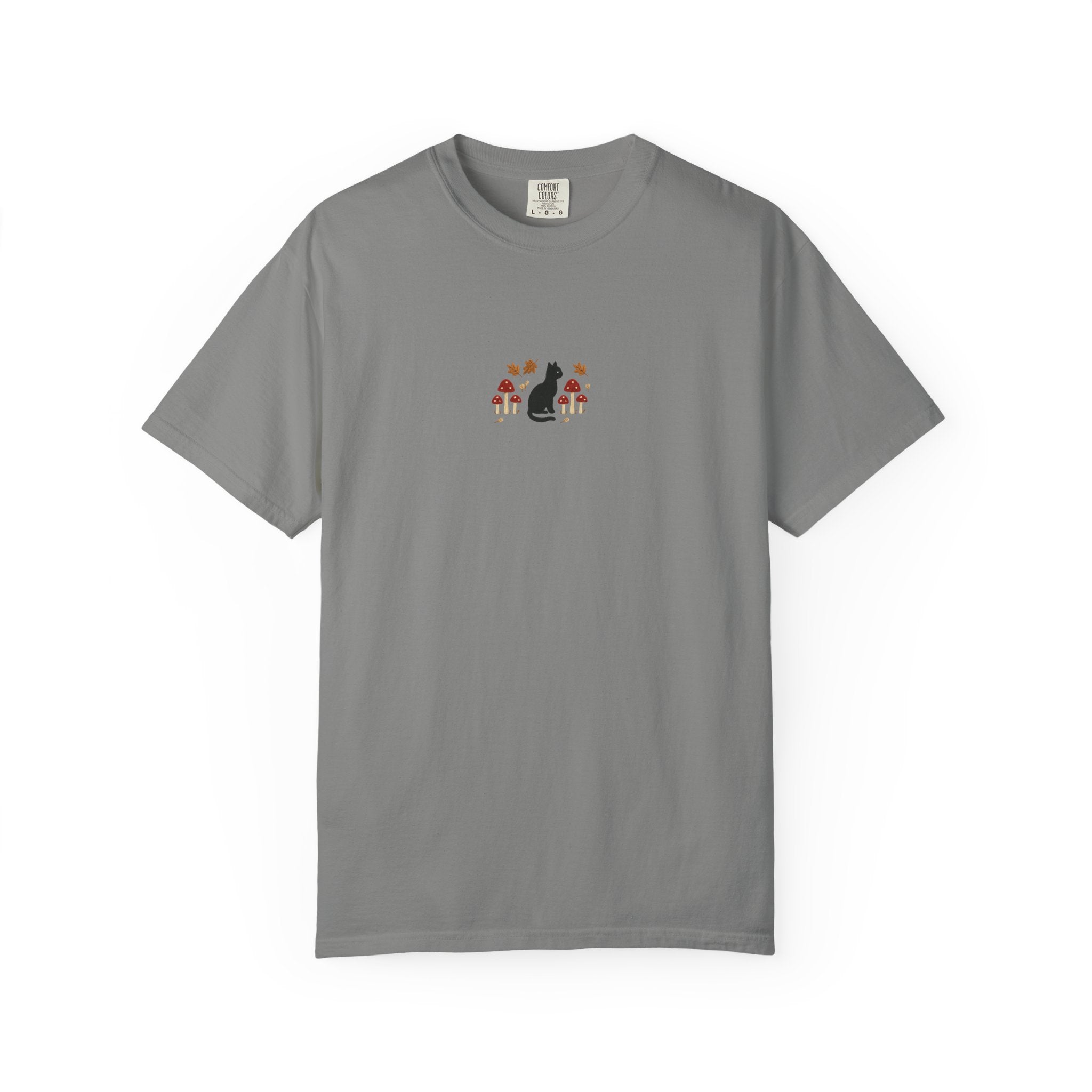 Cat Floral Unisex Garment-Dyed T-Shirt, Cozy Tee, Cat Lover Gift, Casual Wear, Unique Design, Everyday Fashion