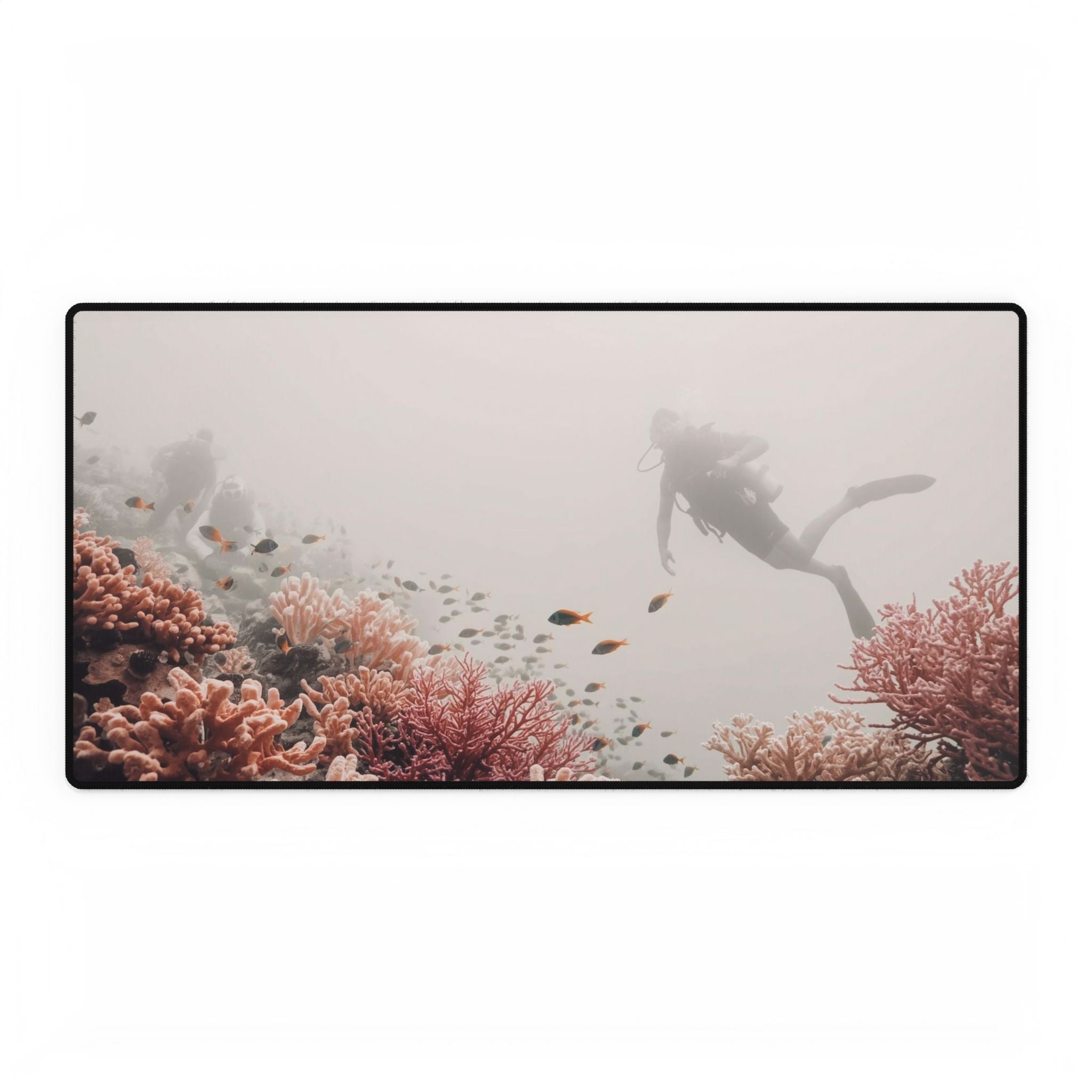 Ocean-Inspired Desk Mat - Perfect for Home Office, Gamer Setup, and Gift for Scuba Divers, Nautical Decor, Office Accessories