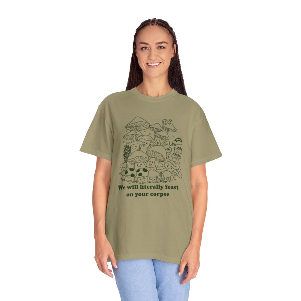 Whimsical Mushroom T-Shirt | Funny Botanical Tee, Cute Gift for Nature Lovers, Eco-Friendly Fashion