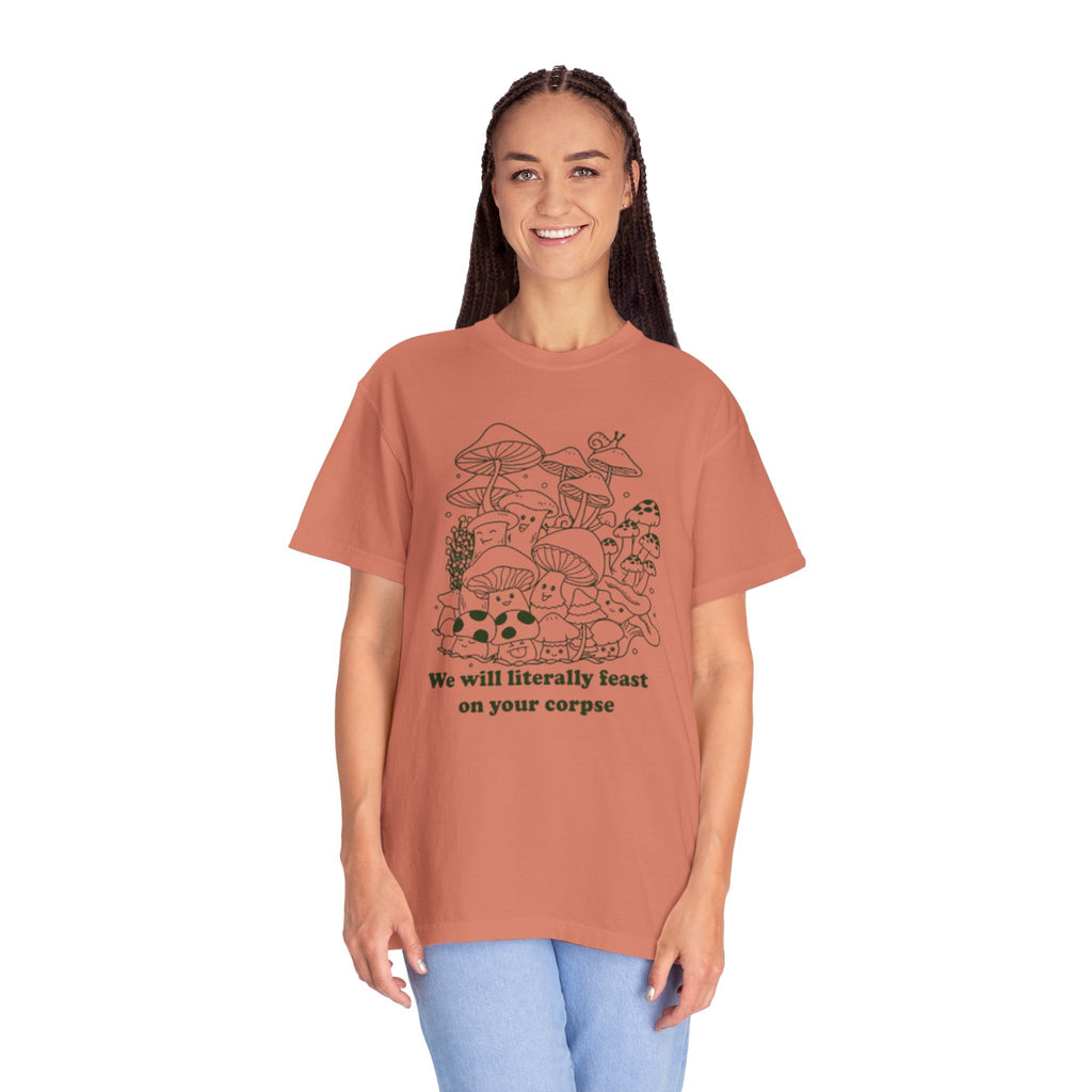Whimsical Mushroom T-Shirt | Funny Botanical Tee, Cute Gift for Nature Lovers, Eco-Friendly Fashion