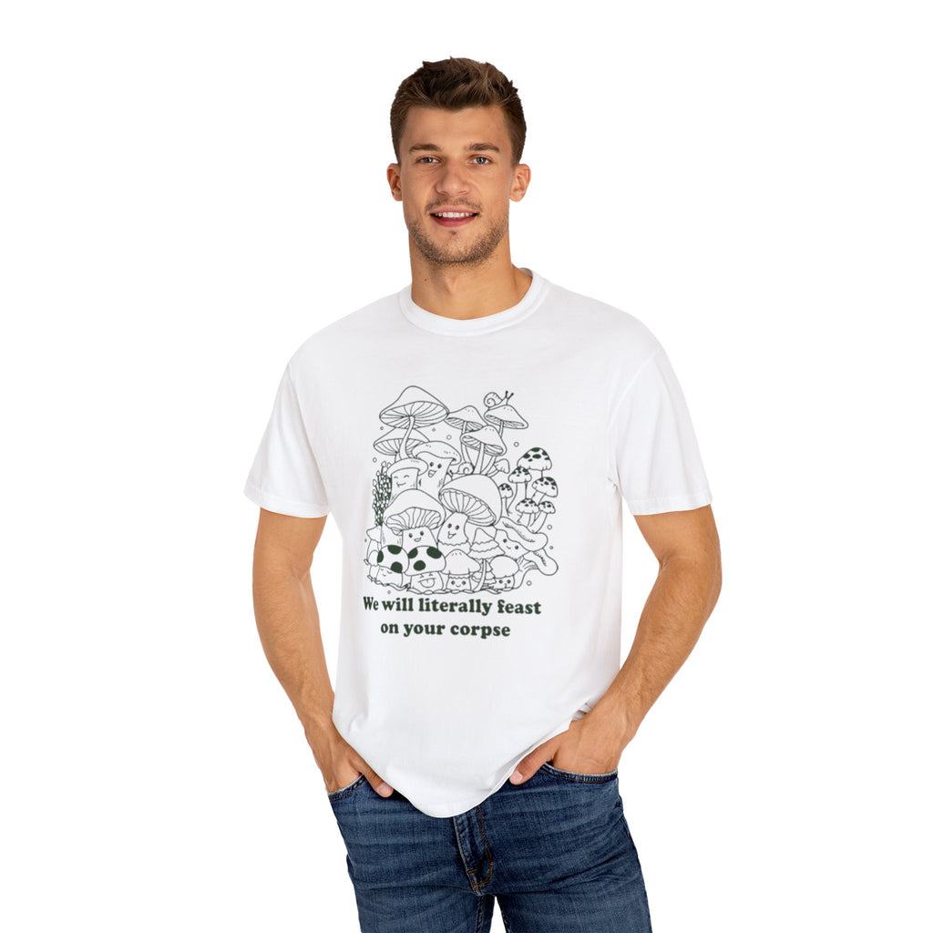 Whimsical Mushroom T-Shirt | Funny Botanical Tee, Cute Gift for Nature Lovers, Eco-Friendly Fashion